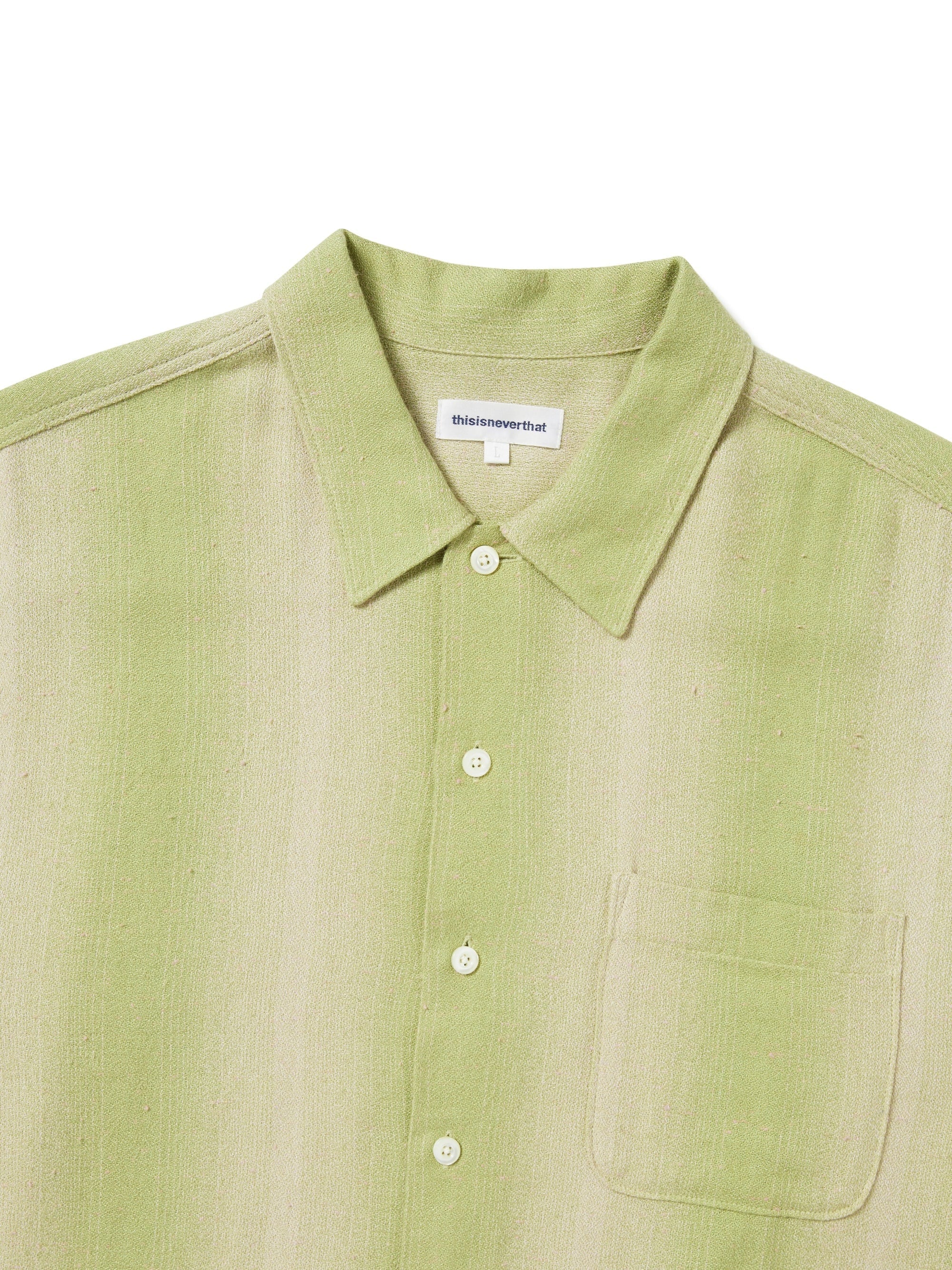 thisisneverthat - Nep Bold Striped Shirt (Yellow Green) product image 2 | TRAB K-Fashion Australia