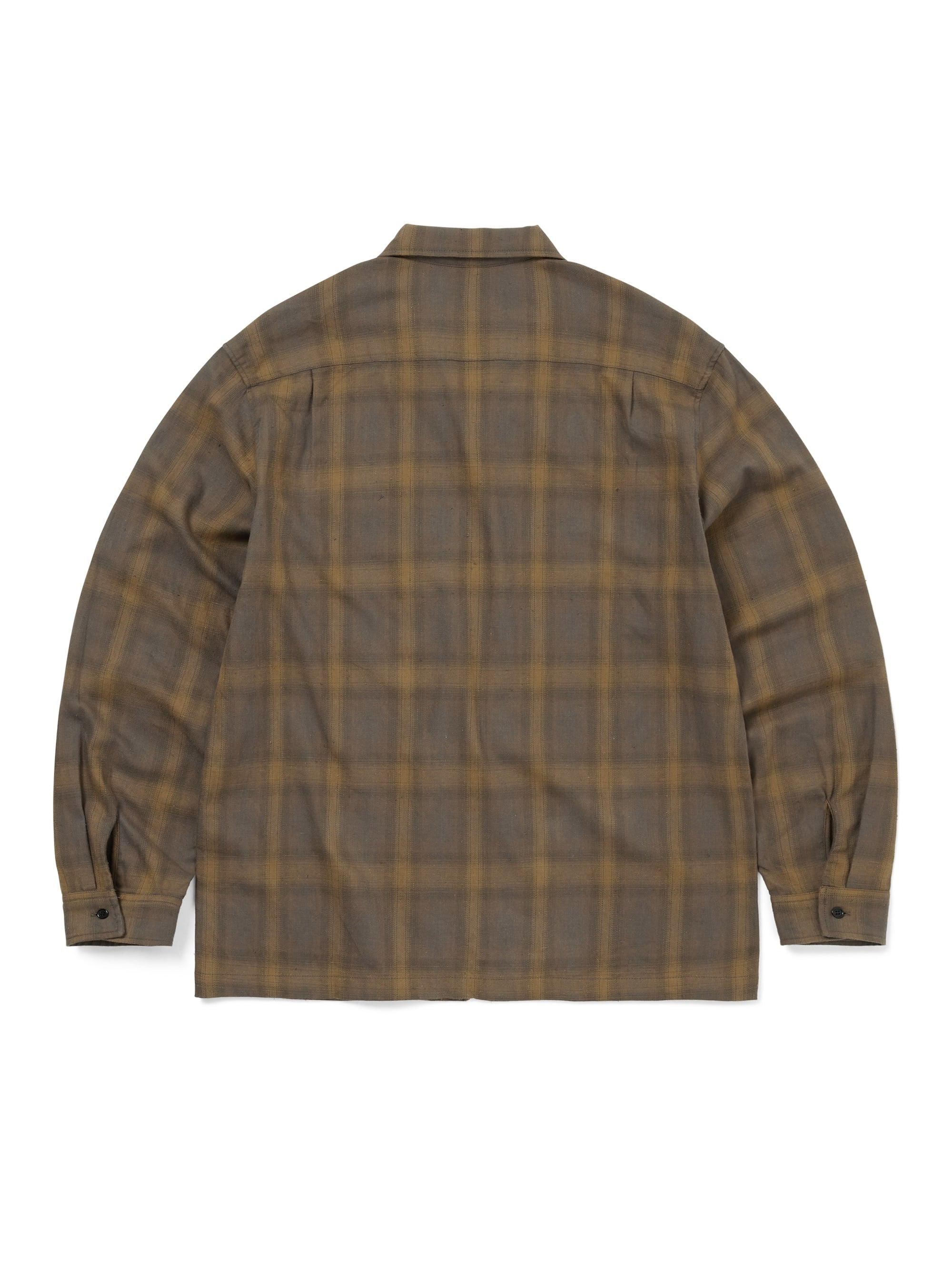 TCブラウンM thisisneverthat - Nep Check Zip Shirt (ブラウン) | TRAB K-Fashion