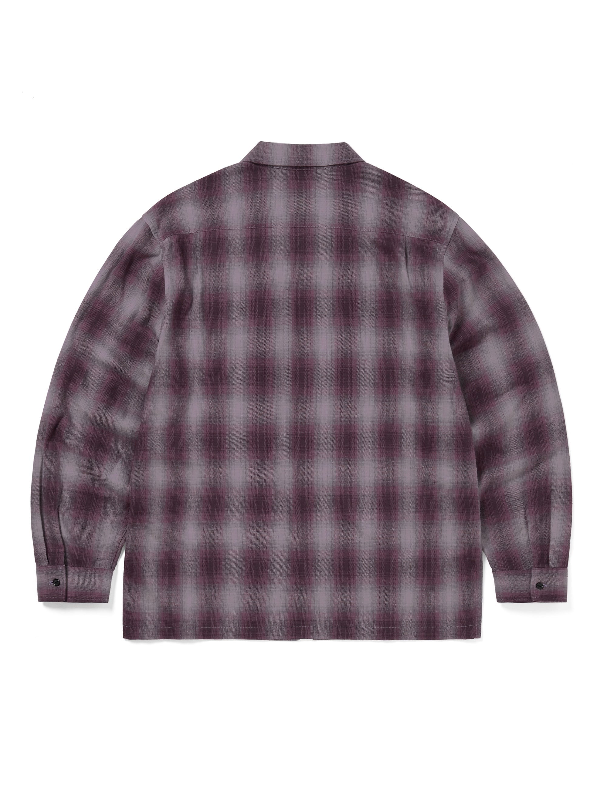 thisisneverthat - Nep Check Zip Shirt (Burgundy) product image 3 | TRAB K-Fashion Australia