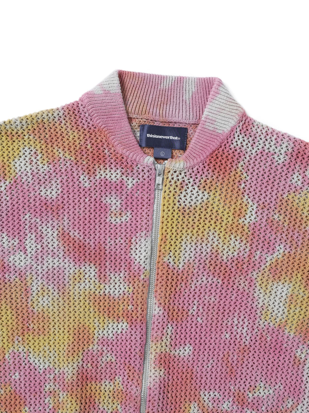 thisisneverthat - Net Knit Jacket (Pink) product image 2 | TRAB K-Fashion Australia