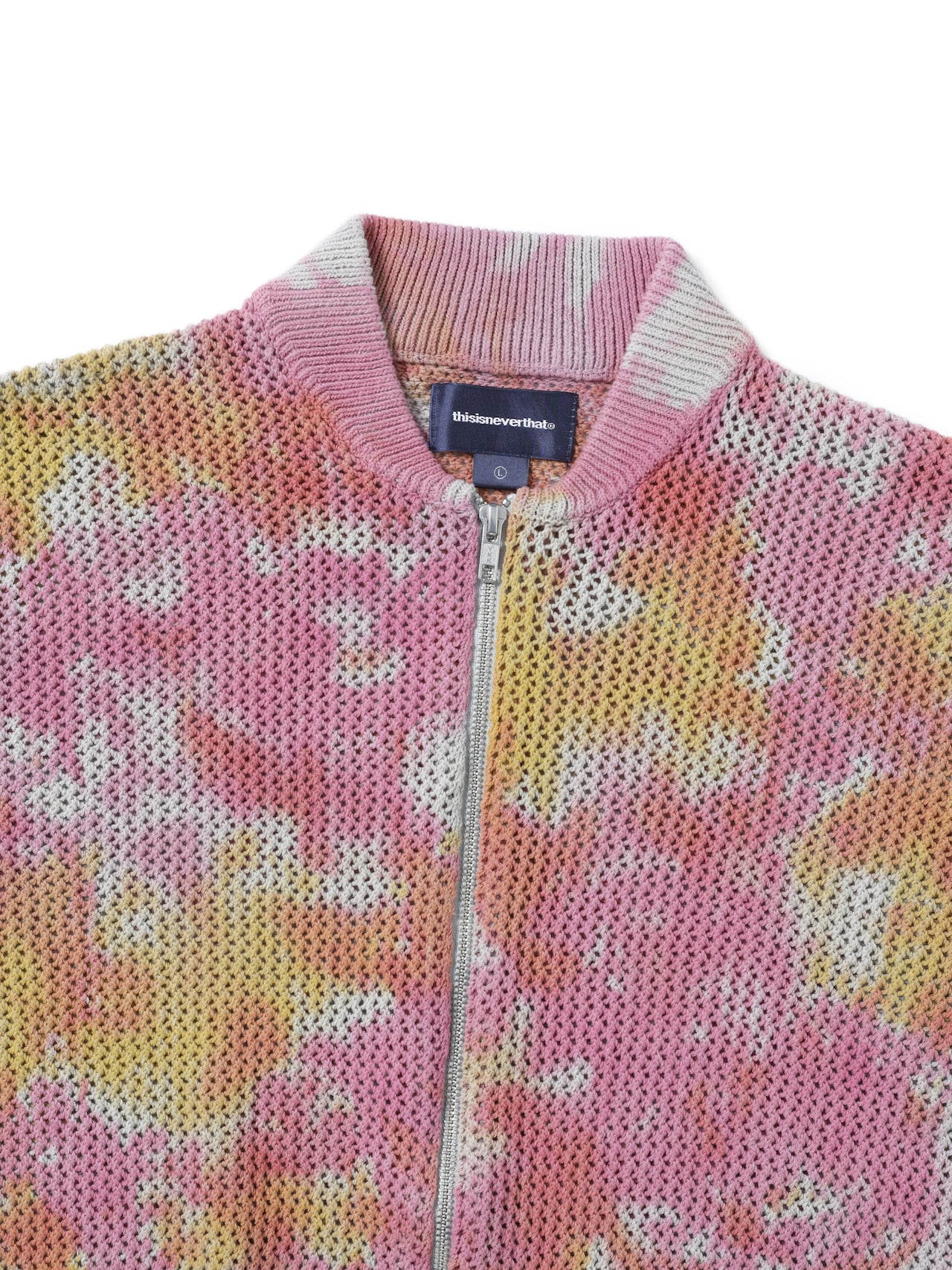 thisisneverthat - Net Knit Jacket (Pink) product image 2 | TRAB K-Fashion Australia