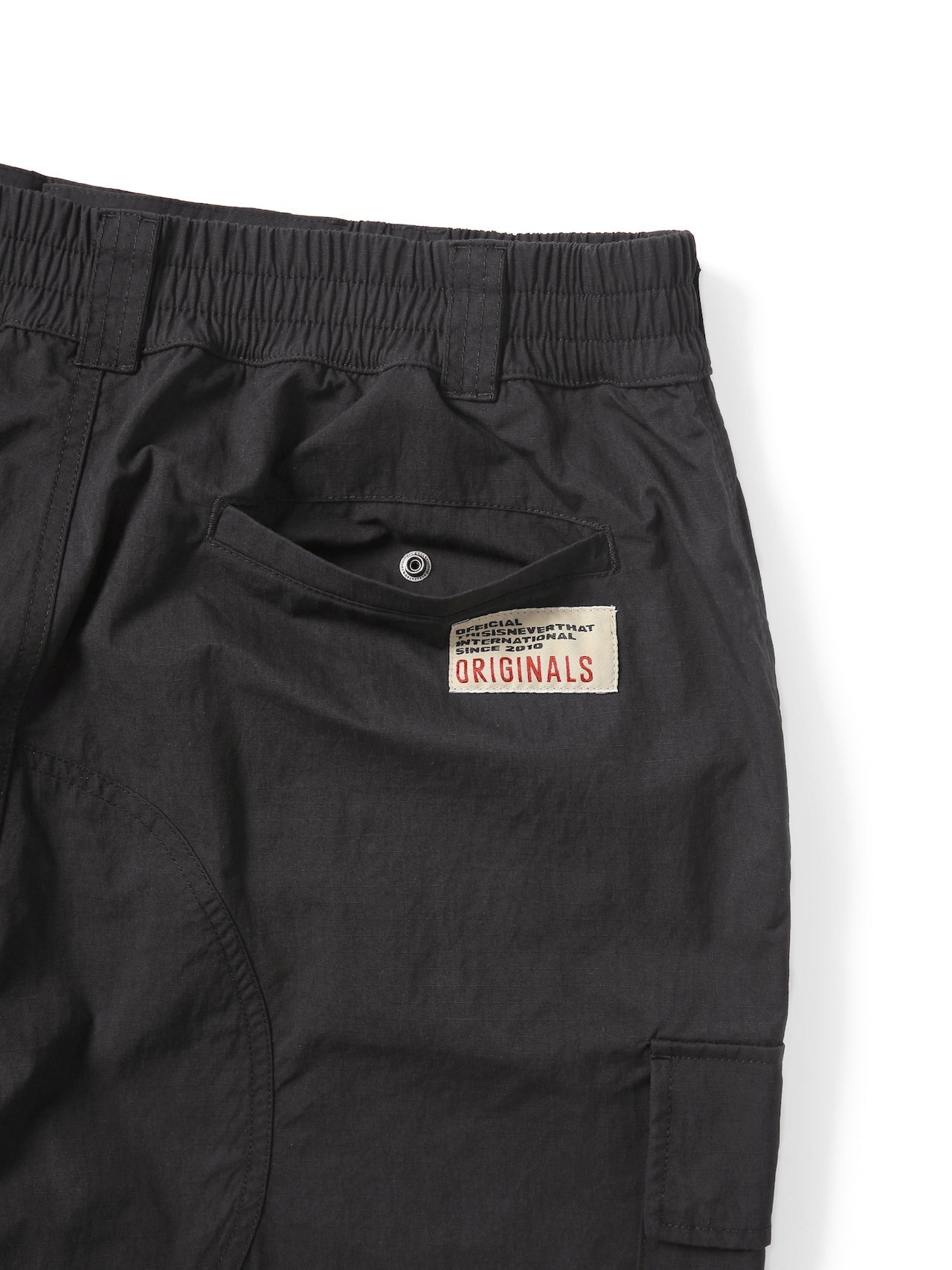 thisisneverthat - Nylon Ripstop Cargo Short (black) product image 5 | TRAB K-Fashion Australia