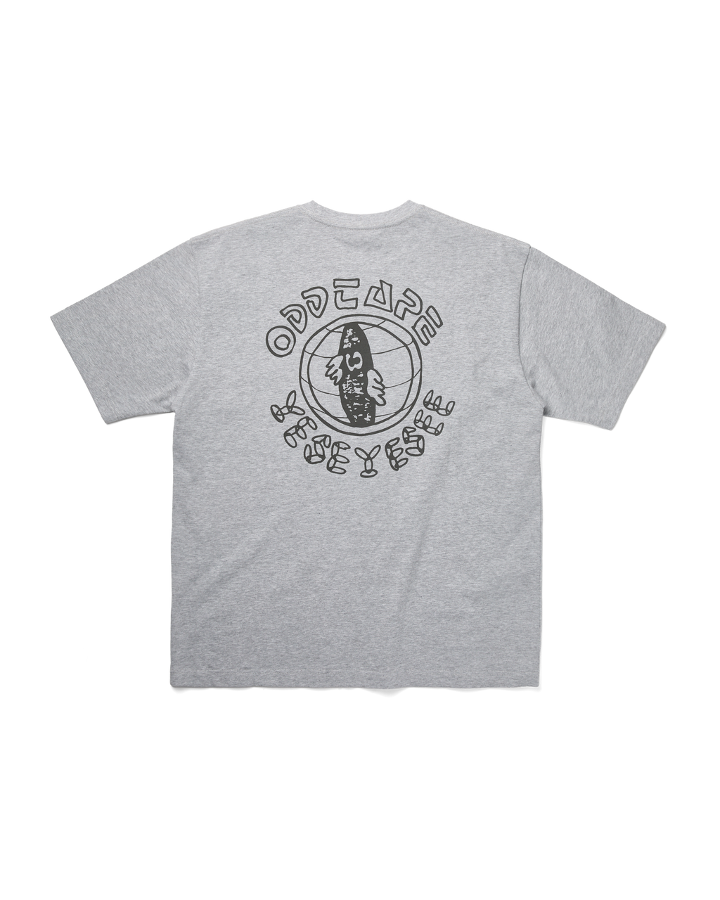 yeseyesee - ODD TAPE Globe Tee (Grey) product image 2 | TRAB K-Fashion Australia