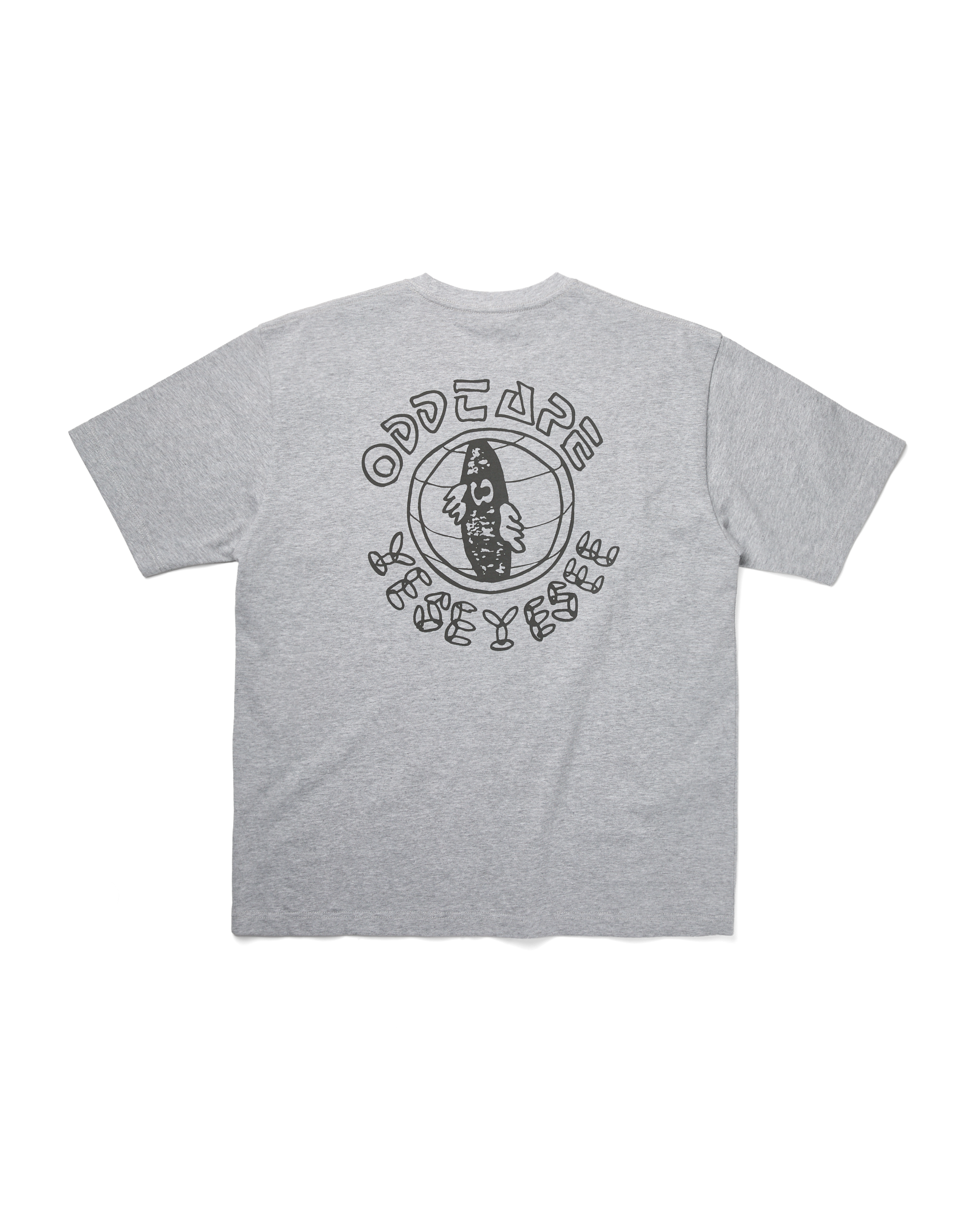 yeseyesee - ODD TAPE Globe Tee (Grey) product image 2 | TRAB K-Fashion Australia