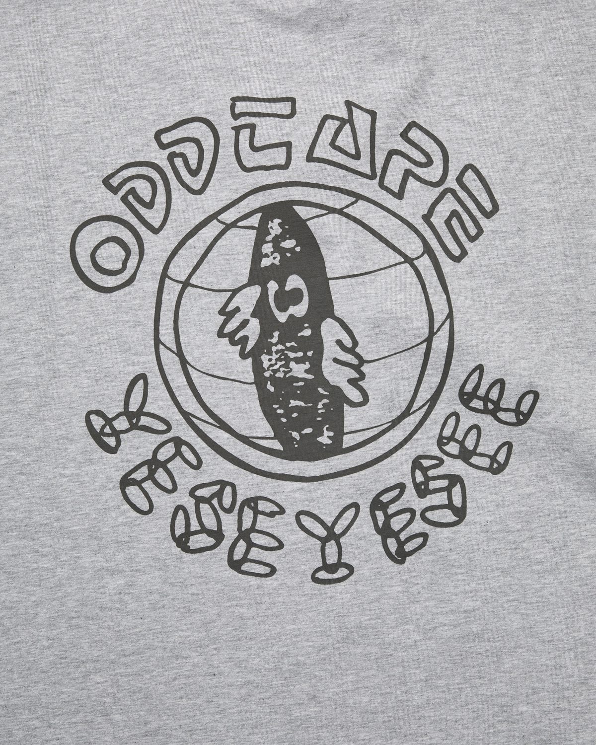 yeseyesee - ODD TAPE Globe Tee (Grey) product image 5 | TRAB K-Fashion Australia