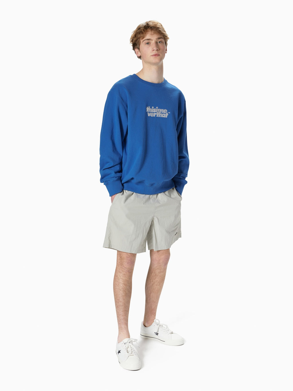thisisneverthat - OL-Logo Crewneck (Blue) product image 4 | TRAB K-Fashion Australia