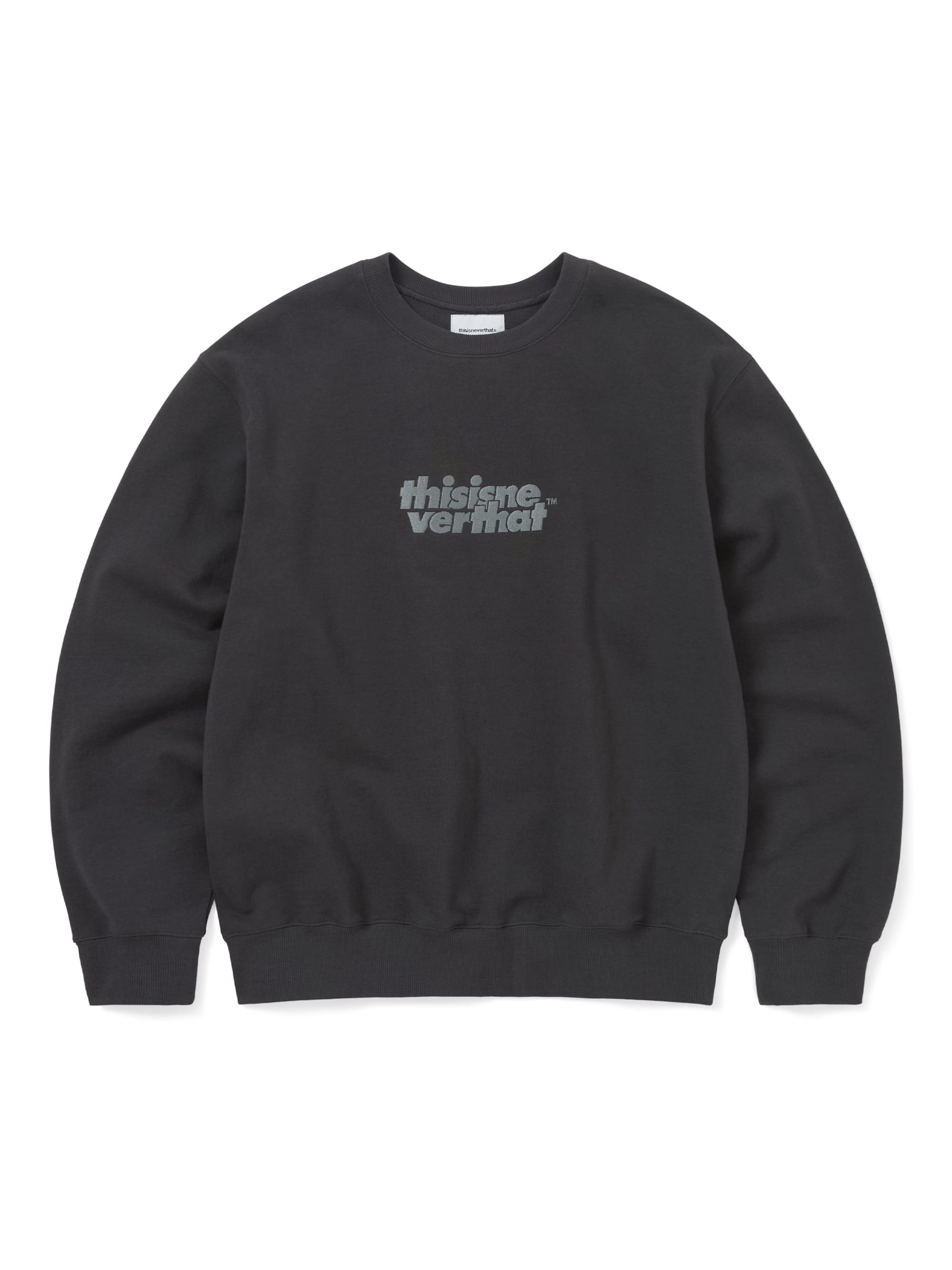 thisisneverthat - OL-Logo Crewneck (Charcoal) product image 1 | TRAB K-Fashion Australia
