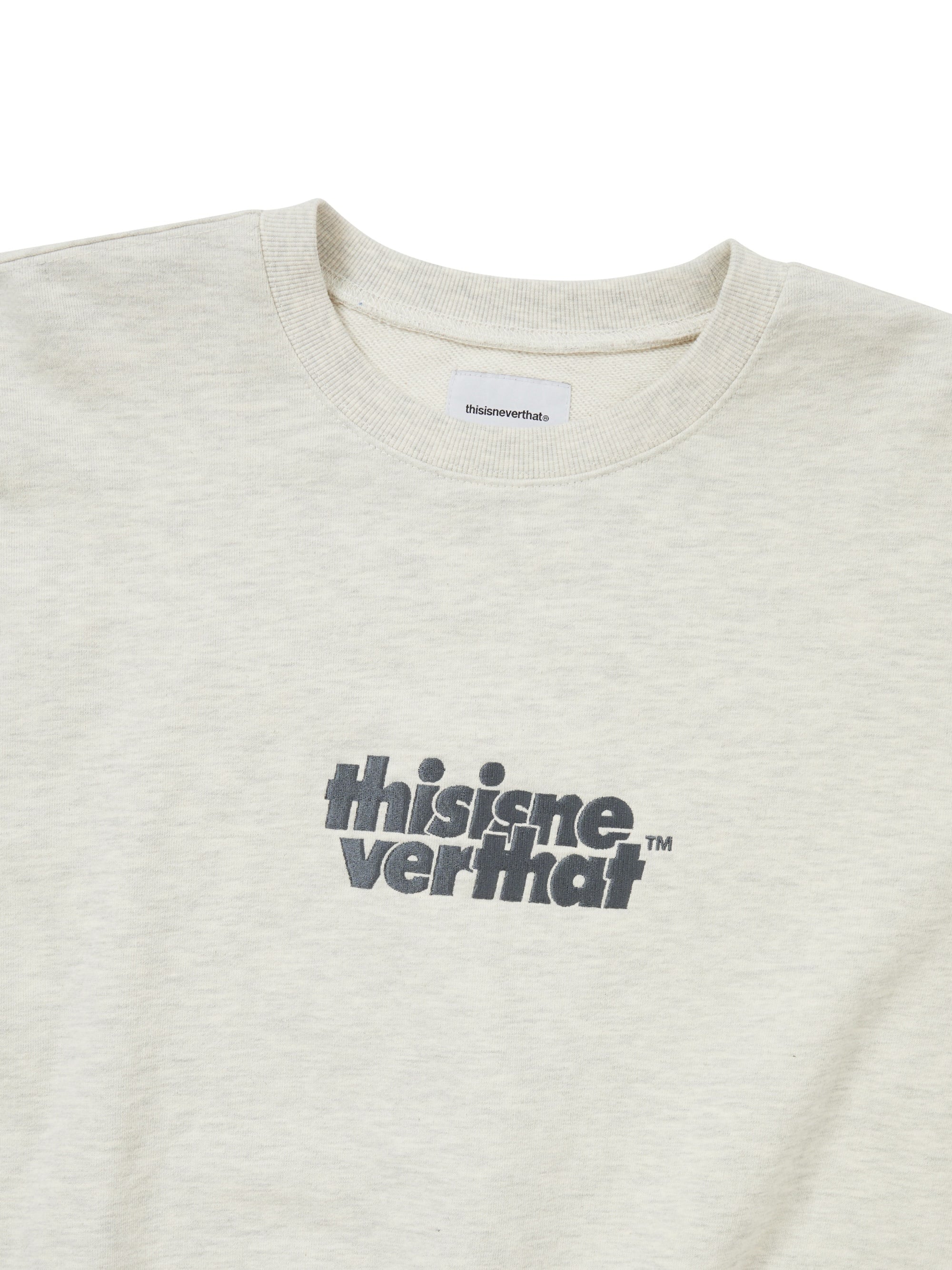 thisisneverthat - OL-Logo Crewneck (Oatmeal) product image 2 | TRAB K-Fashion Australia