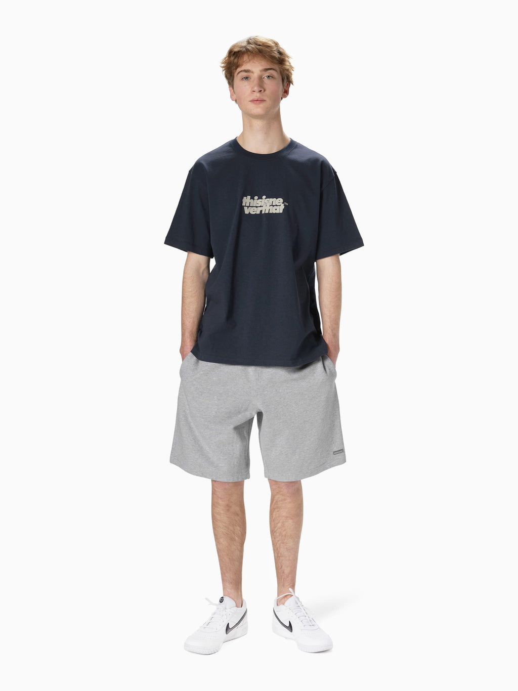 thisisneverthat - OL-Logo Tee (Navy) product image 4 | TRAB K-Fashion Australia