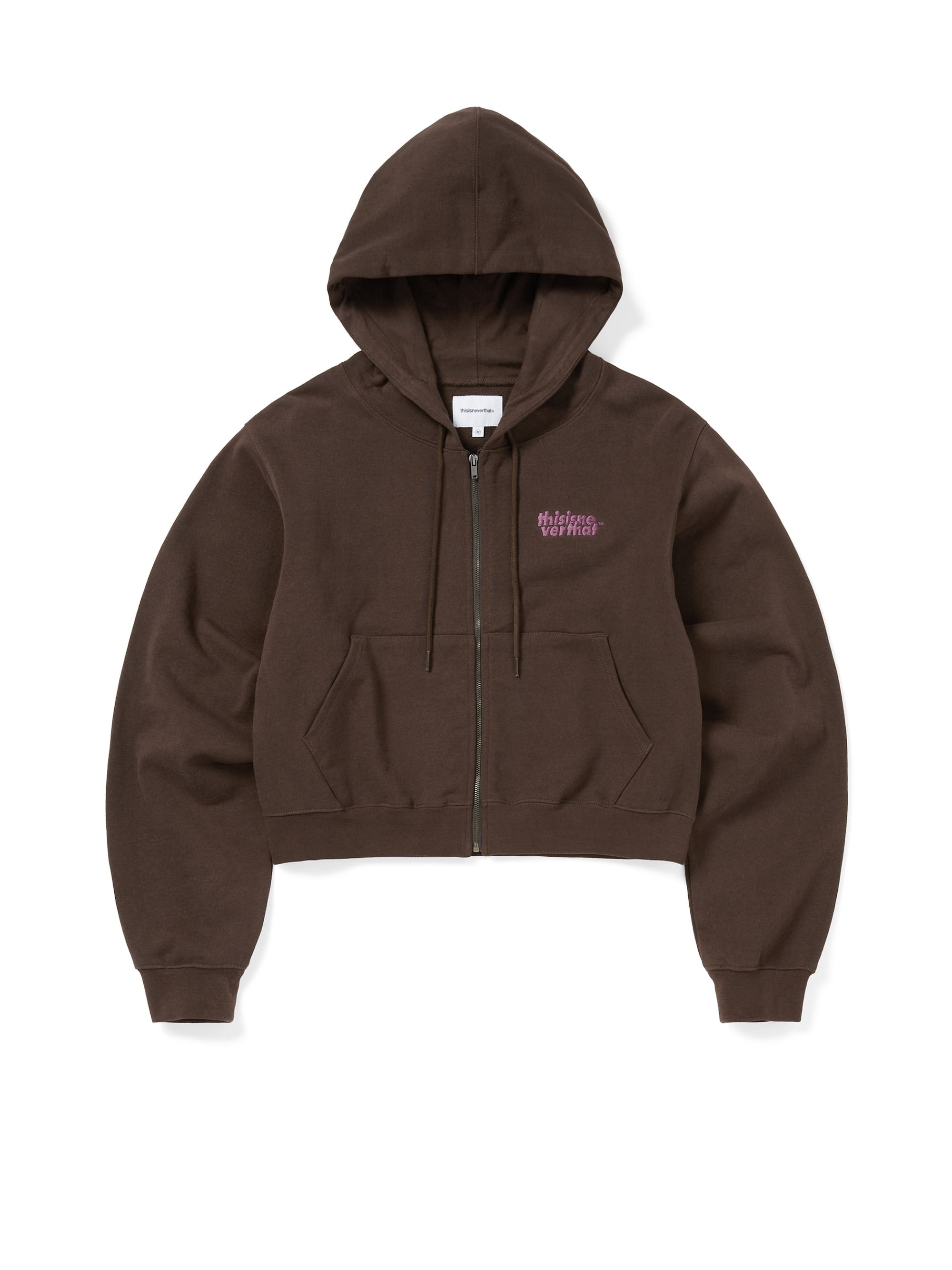 thisisneverthat - OL-Logo W Zip Up Hoodie (Dark Chocolate) product image 1 | TRAB K-Fashion Australia