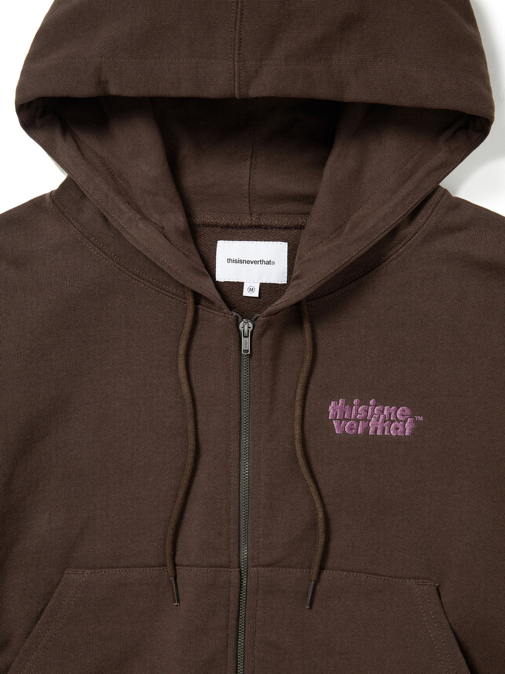 thisisneverthat - OL-Logo W Zip Up Hoodie (Chocolate) product image 2 | TRAB K-Fashion Australia