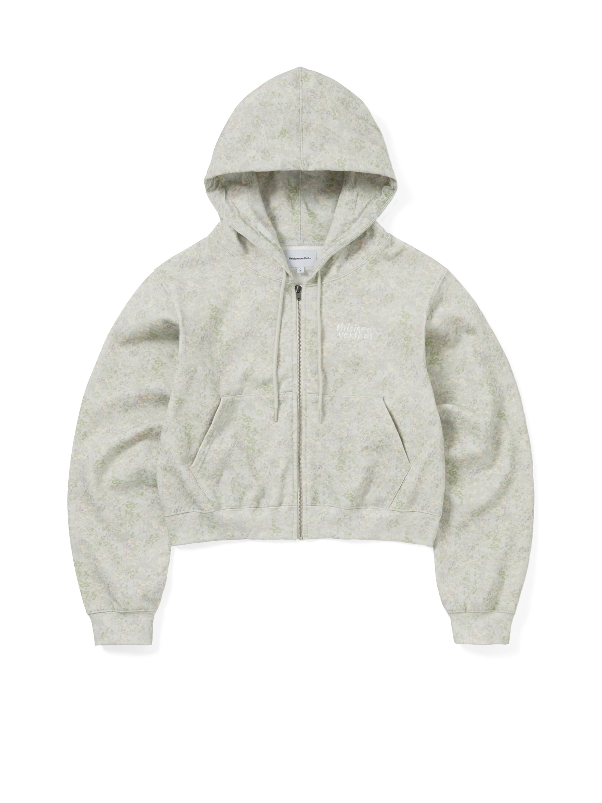 thisisneverthat - OL-Logo W Zip Up Hoodie (Floral Ivory) product image 1 | TRAB K-Fashion Australia