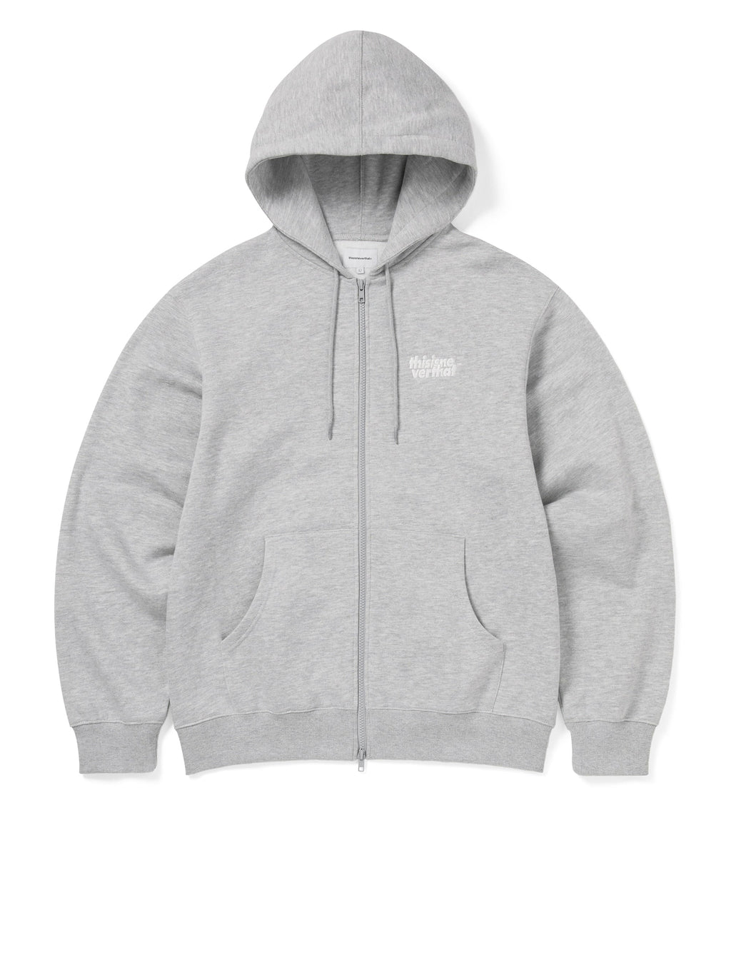 thisisneverthat - OL-Logo Zip Up Hoodie (Grey) product image 1 | TRAB K-Fashion Australia