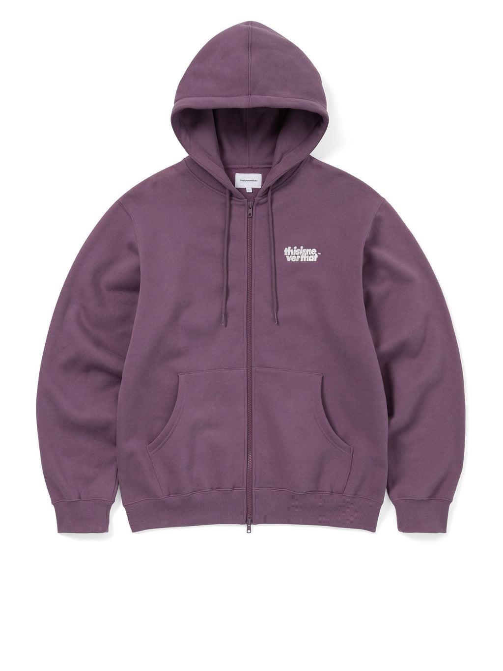 thisisneverthat - OL-Logo Zip Up Hoodie (Maroon) product image 1 | TRAB K-Fashion Australia