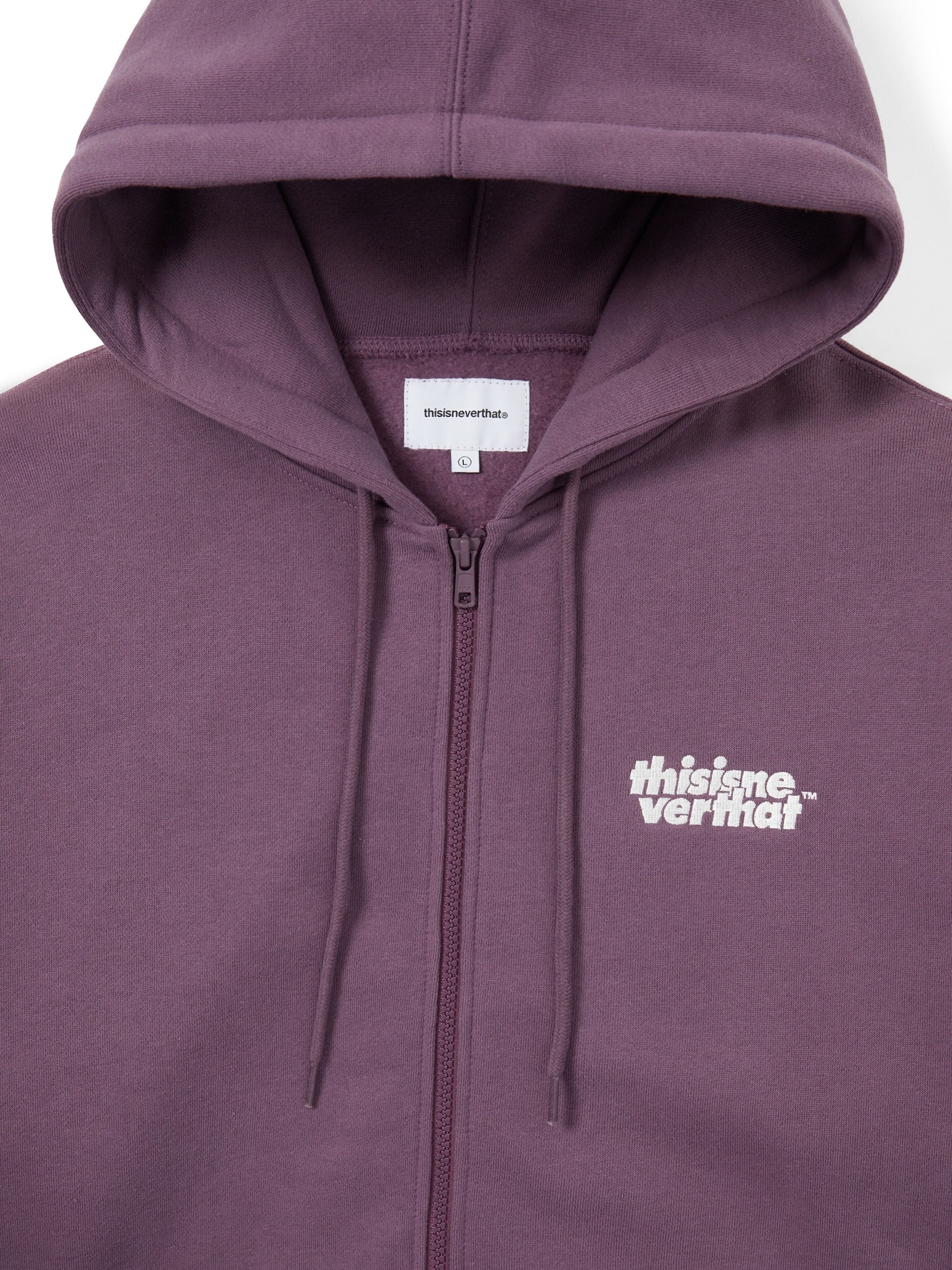 thisisneverthat - OL-Logo Zip Up Hoodie (Maroon) product image 2 | TRAB K-Fashion Australia