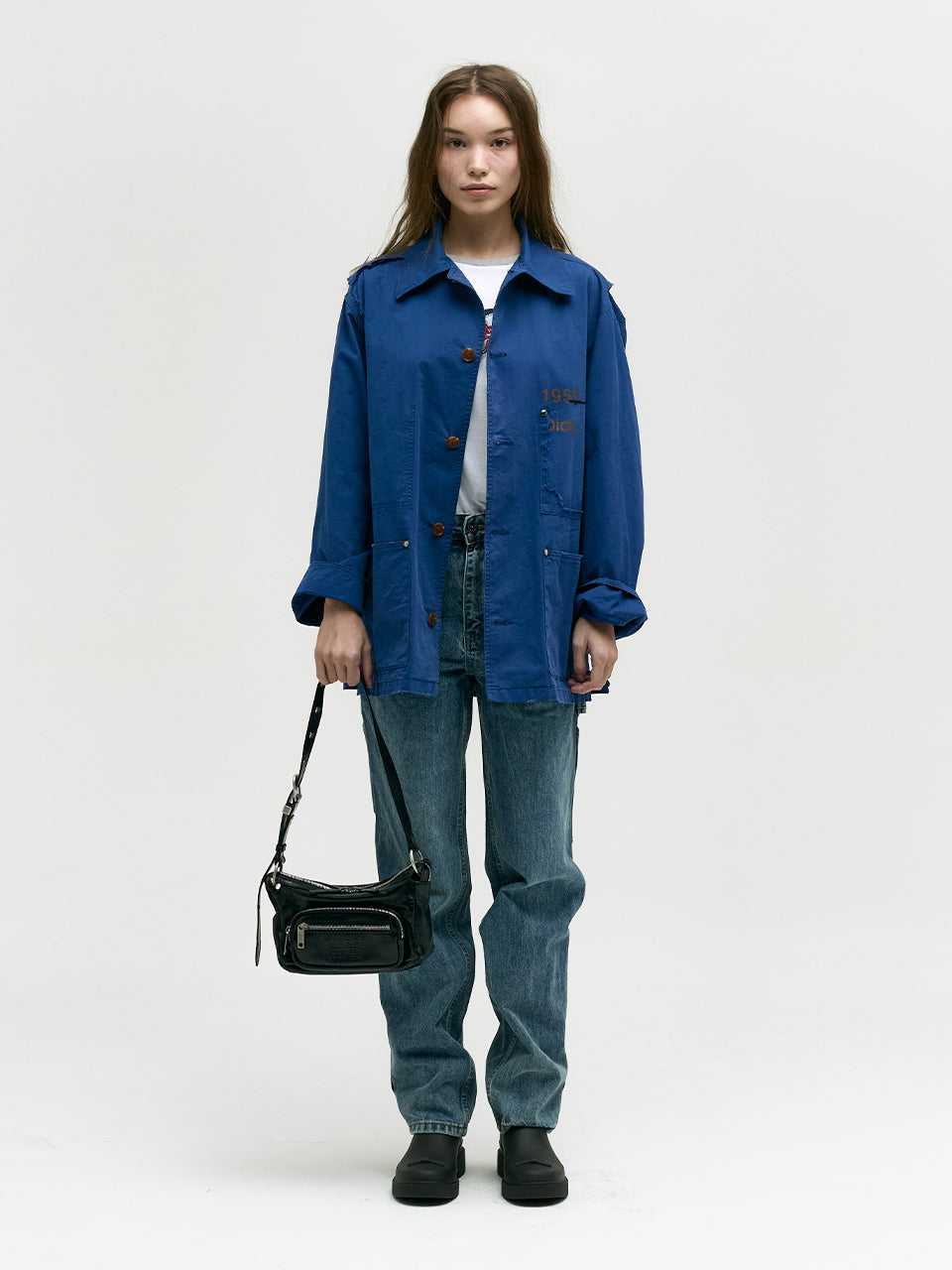 Marge Sherwood - Outpocket Hobo Mini (Black Glossy Plain) product image 8 | TRAB K-Fashion Australia