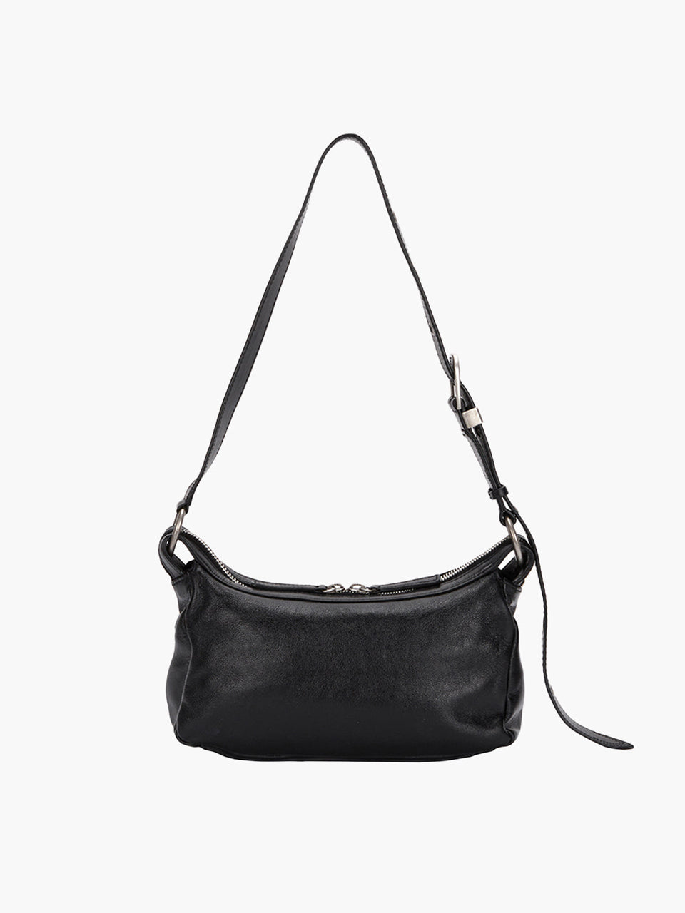 Marge Sherwood - Outpocket Hobo Mini (Black Glossy Plain) product image 2 | TRAB K-Fashion Australia