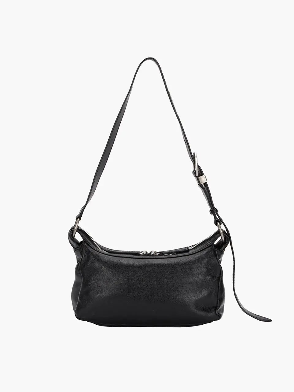 Marge Sherwood - Outpocket Hobo Mini (Black Glossy Plain) product image 2 | TRAB K-Fashion Australia