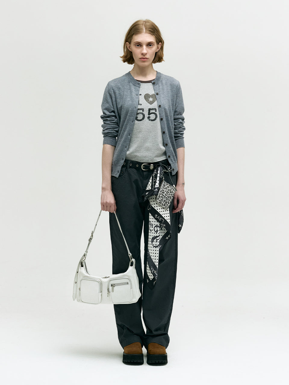 Marge Sherwood - Outpocket Hobo (Off White Cracked) product image 8 | TRAB K-Fashion Australia