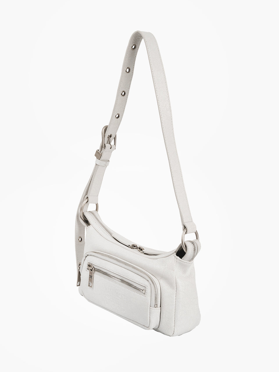 Marge Sherwood - Outpocket Hobo Mini (Off White Cracked) product image 3 | TRAB K-Fashion Australia
