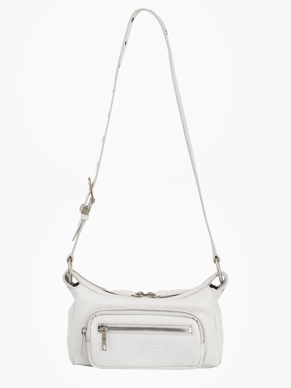 Marge Sherwood - Outpocket Hobo Mini (Off White Cracked) product image 4 | TRAB K-Fashion Australia