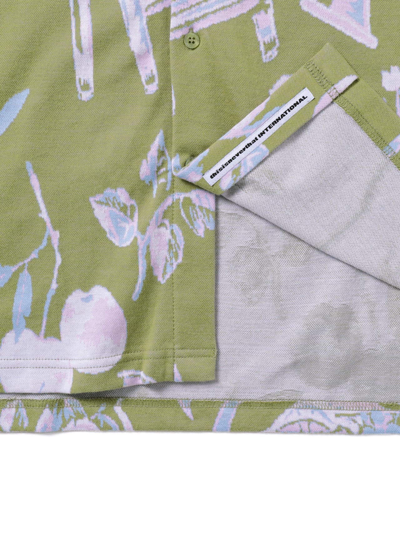 thisisneverthat - Object Jacquard Button Up Top (Green) product image 4 | TRAB K-Fashion Australia