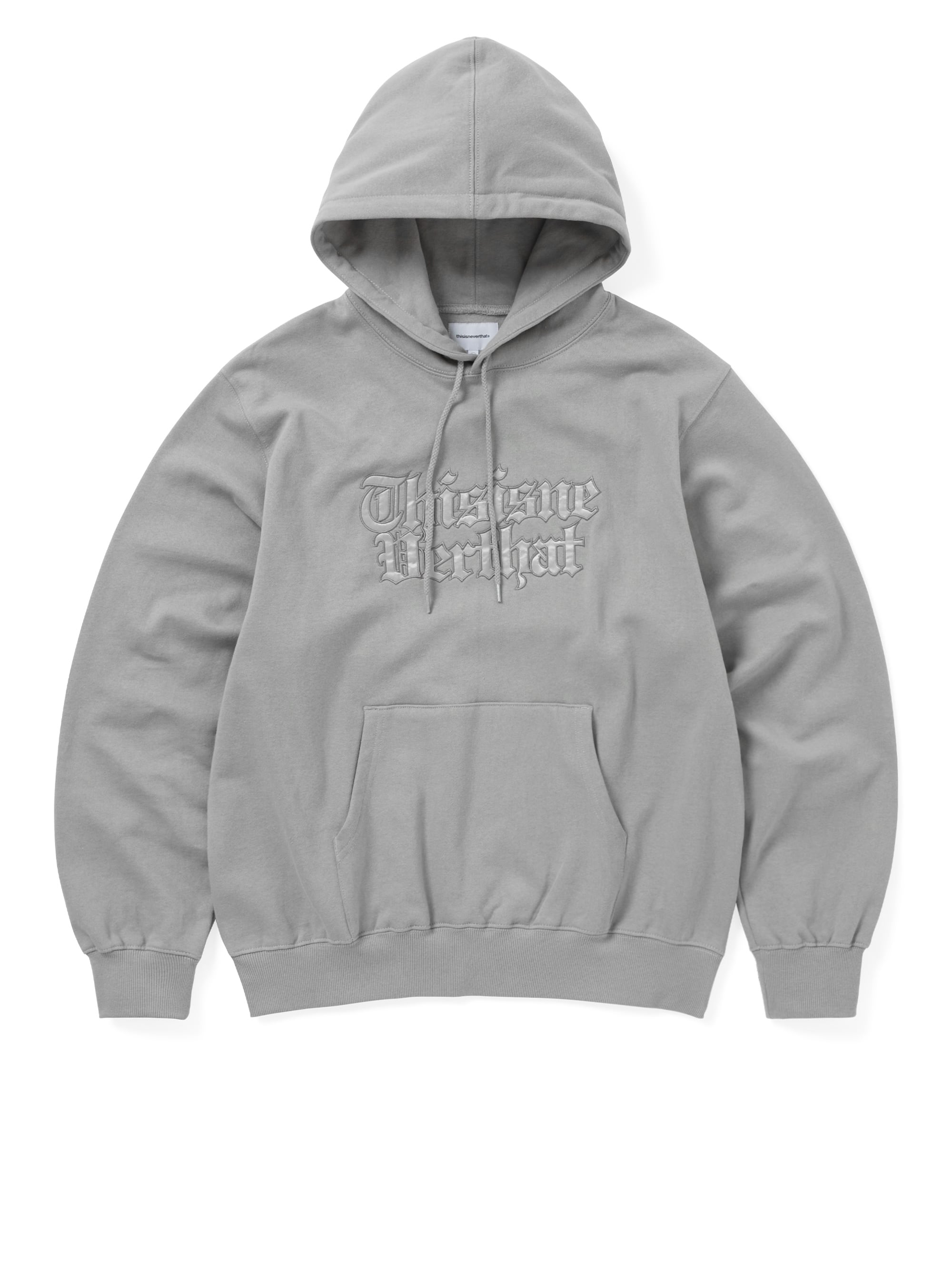 thisisneverthat - Old English Logo Hoodie (Concrete) product image 1 | TRAB K-Fashion Australia