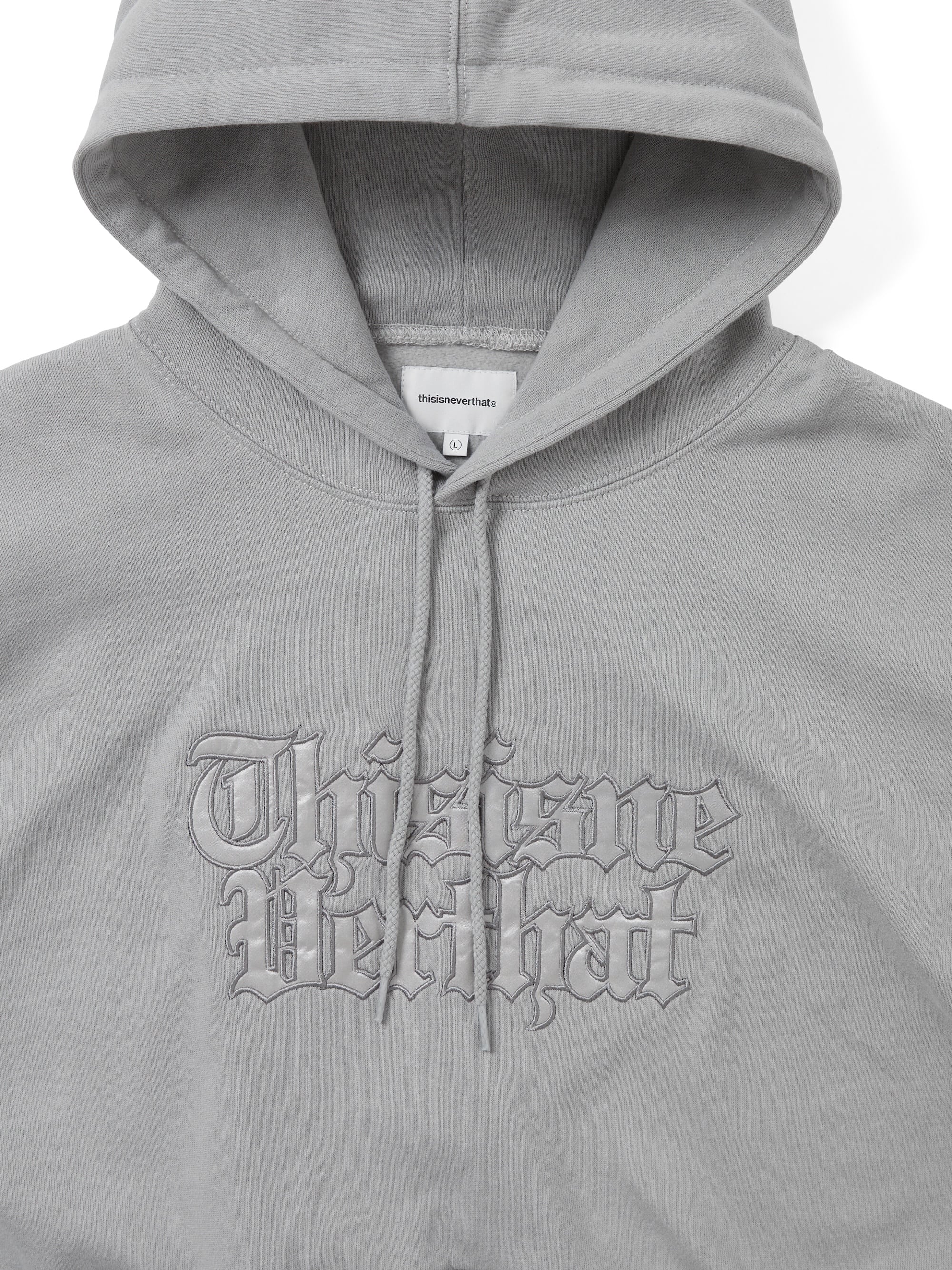 thisisneverthat - Old English Logo Hoodie (Concrete) product image 2 | TRAB K-Fashion Australia