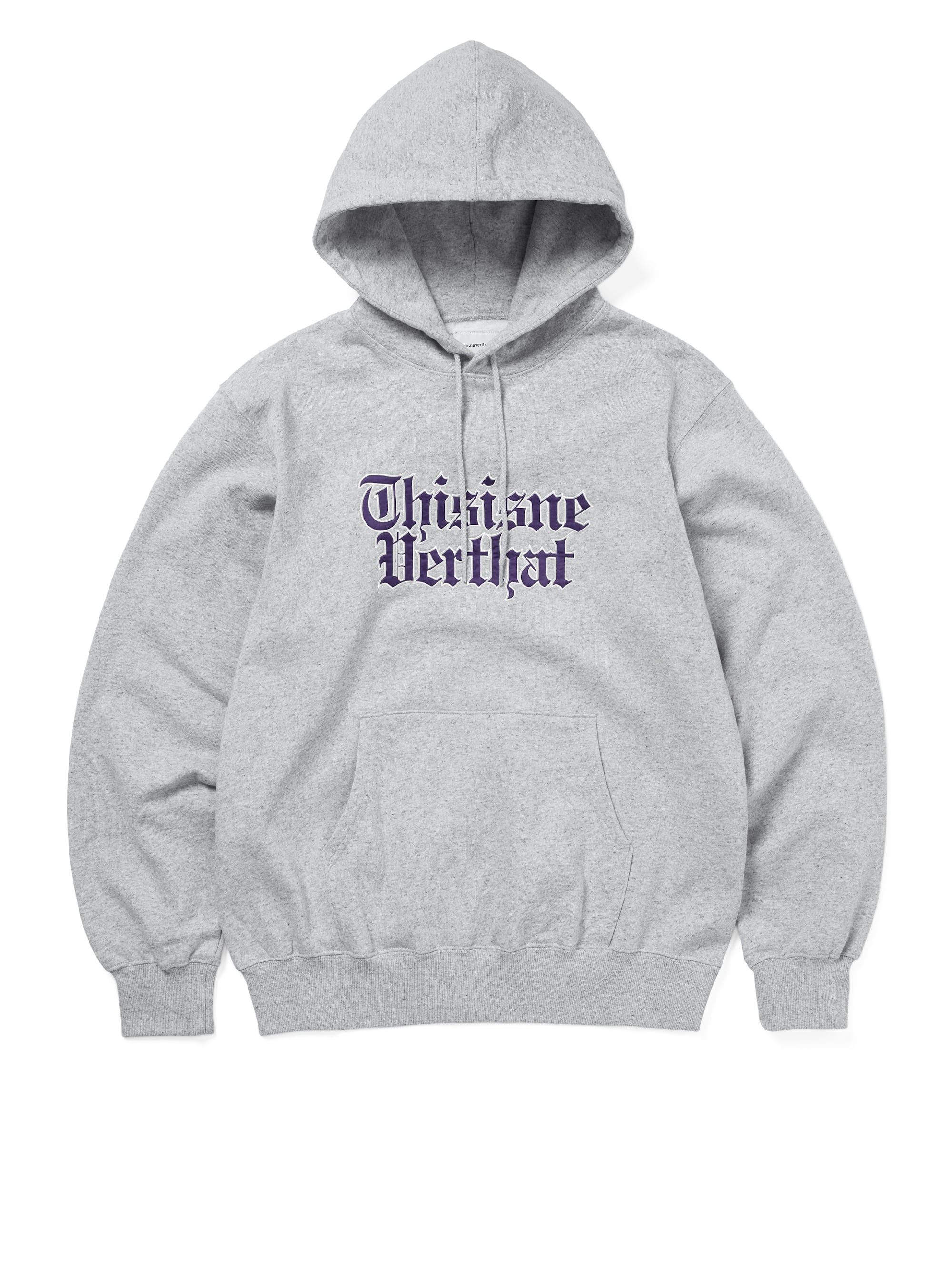 thisisneverthat - Old English Logo Hoodie (Heather Grey) product image 1 | TRAB K-Fashion Australia