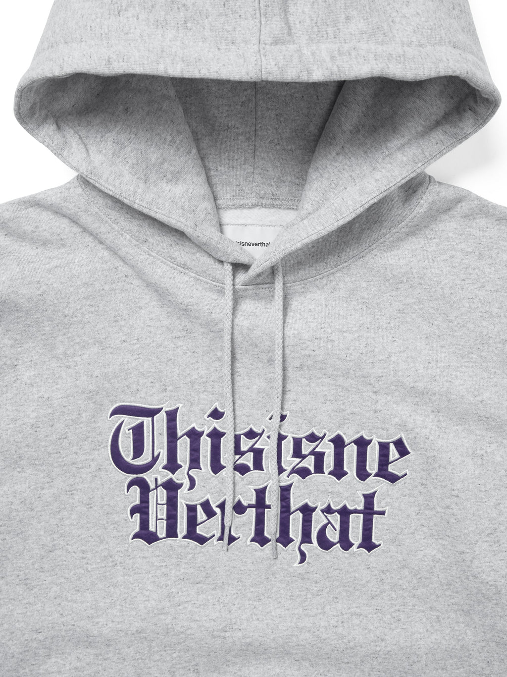 thisisneverthat - Old English Logo Hoodie (Heather Grey) product image 2 | TRAB K-Fashion Australia