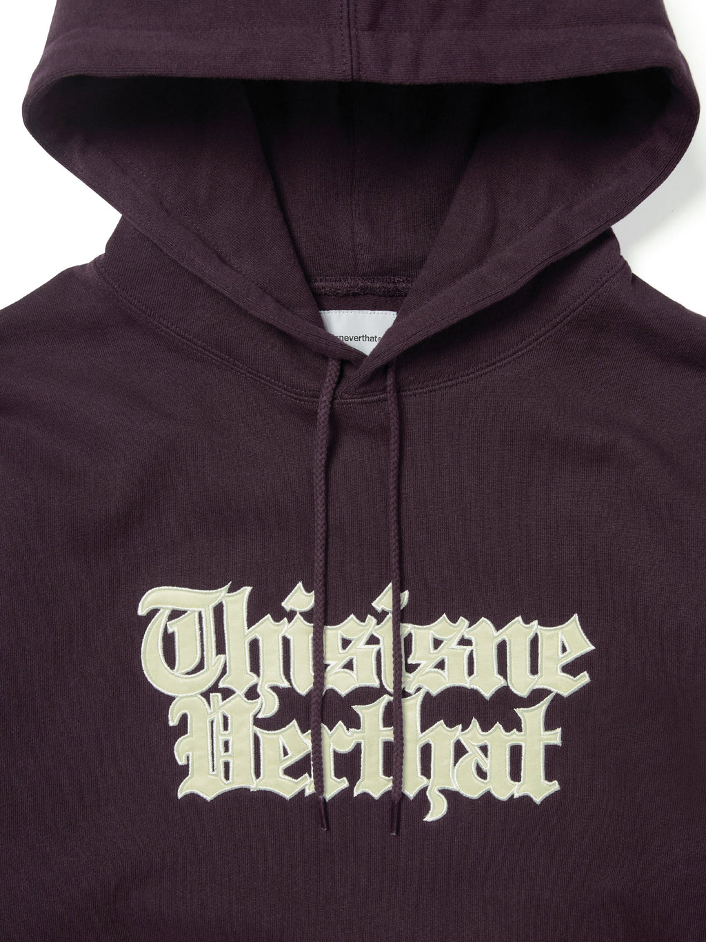 thisisneverthat - Old English Logo Hoodie (Deep Wine) product image 2 | TRAB K-Fashion Australia