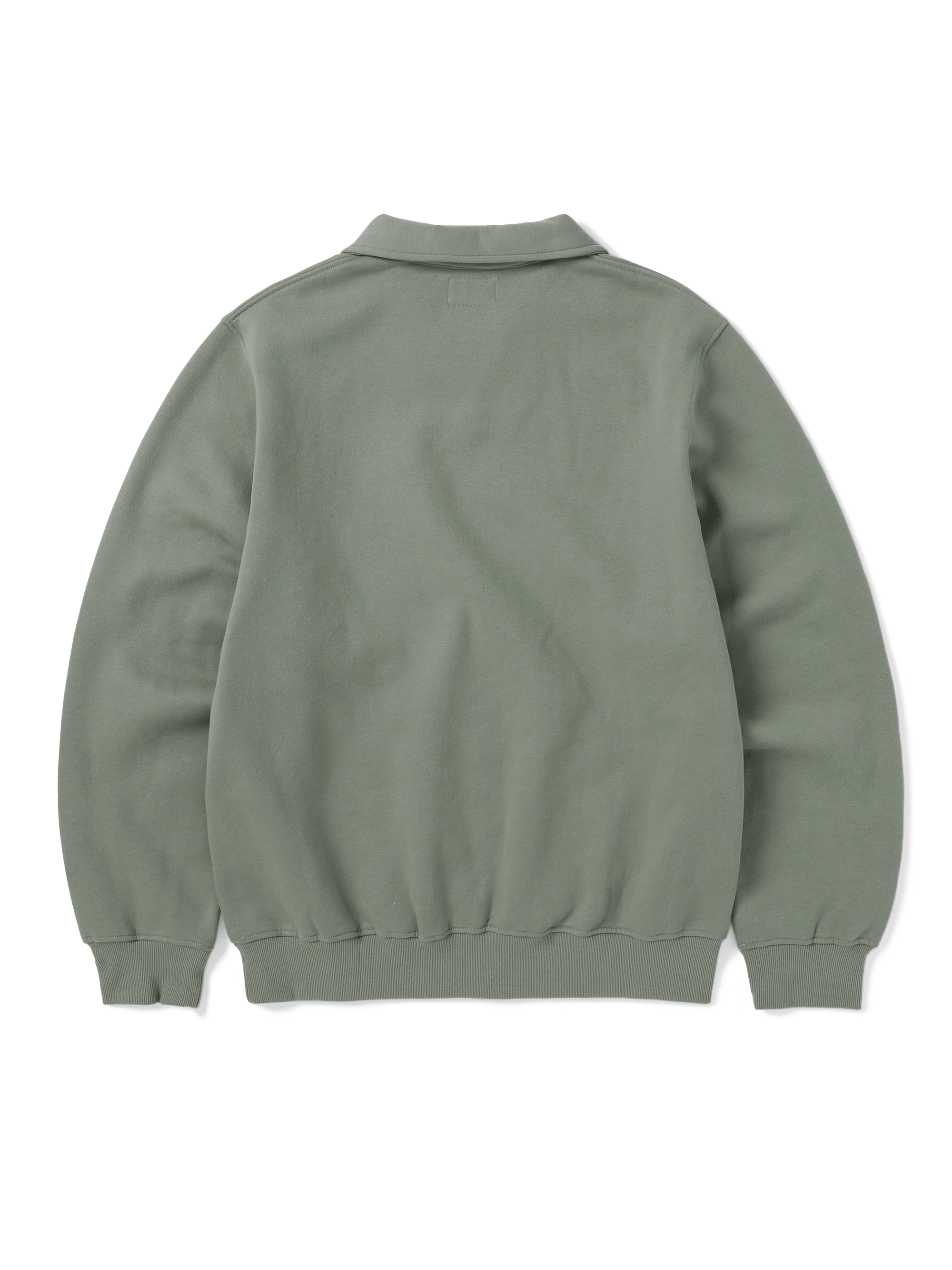 thisisneverthat - Open Collar Sweatshirt (Light Olive) product image 5 | TRAB K-Fashion Australia