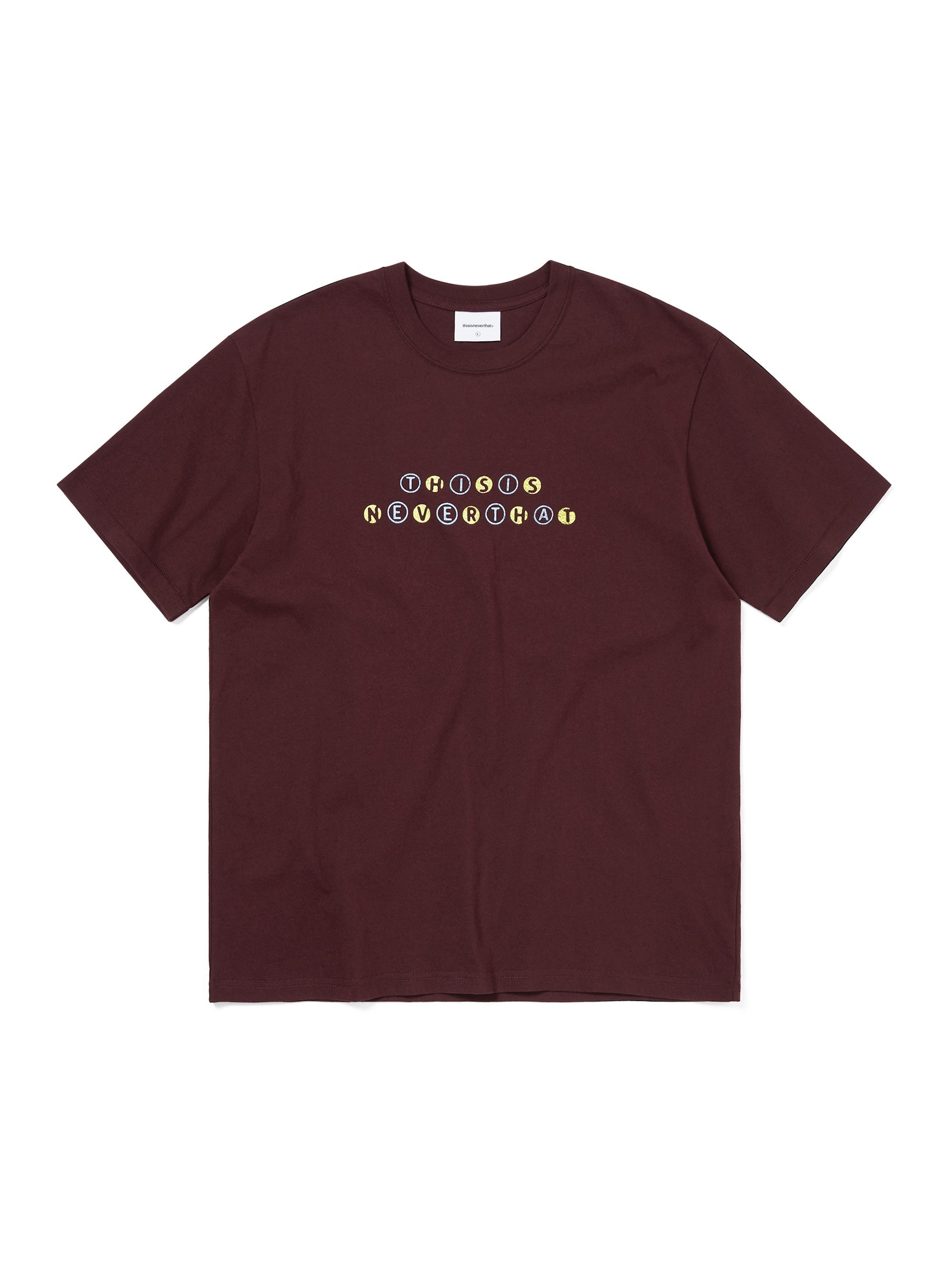 thisisneverthat - Orb Type Tee (Burgundy) product image 1 | TRAB K-Fashion Australia