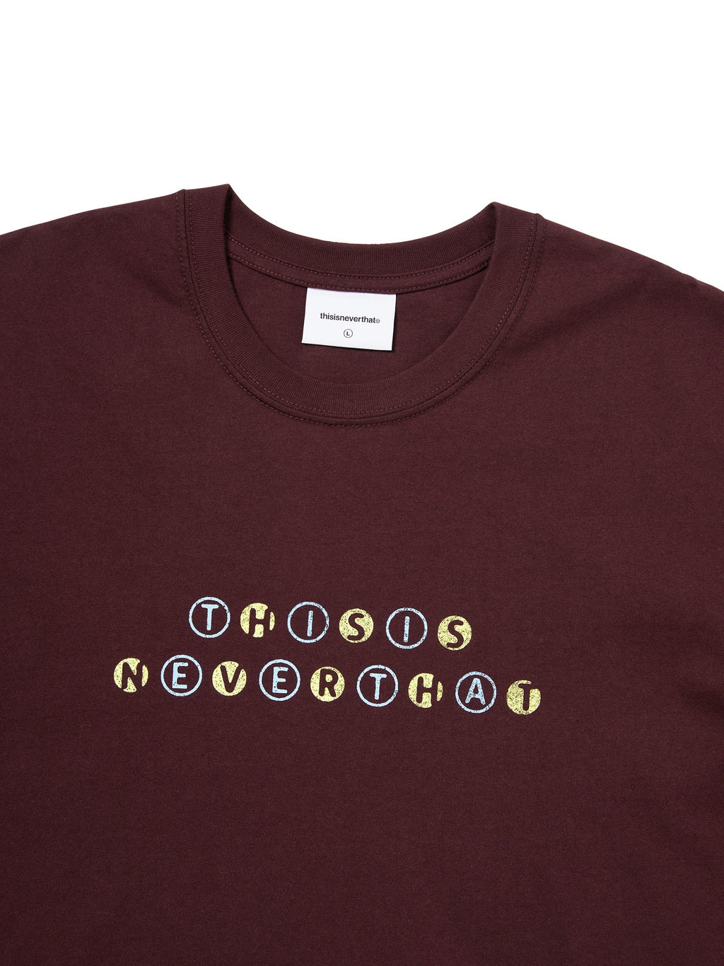 thisisneverthat - Orb Type Tee (Burgundy) product image 2 | TRAB K-Fashion Australia