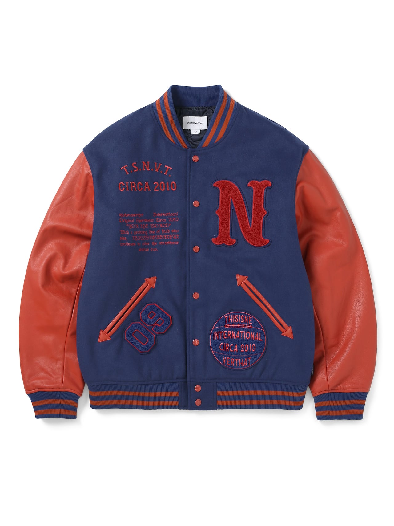 thisisneverthat - Originals Varsity Jacket (Blue) product image 1 | TRAB K-Fashion Australia