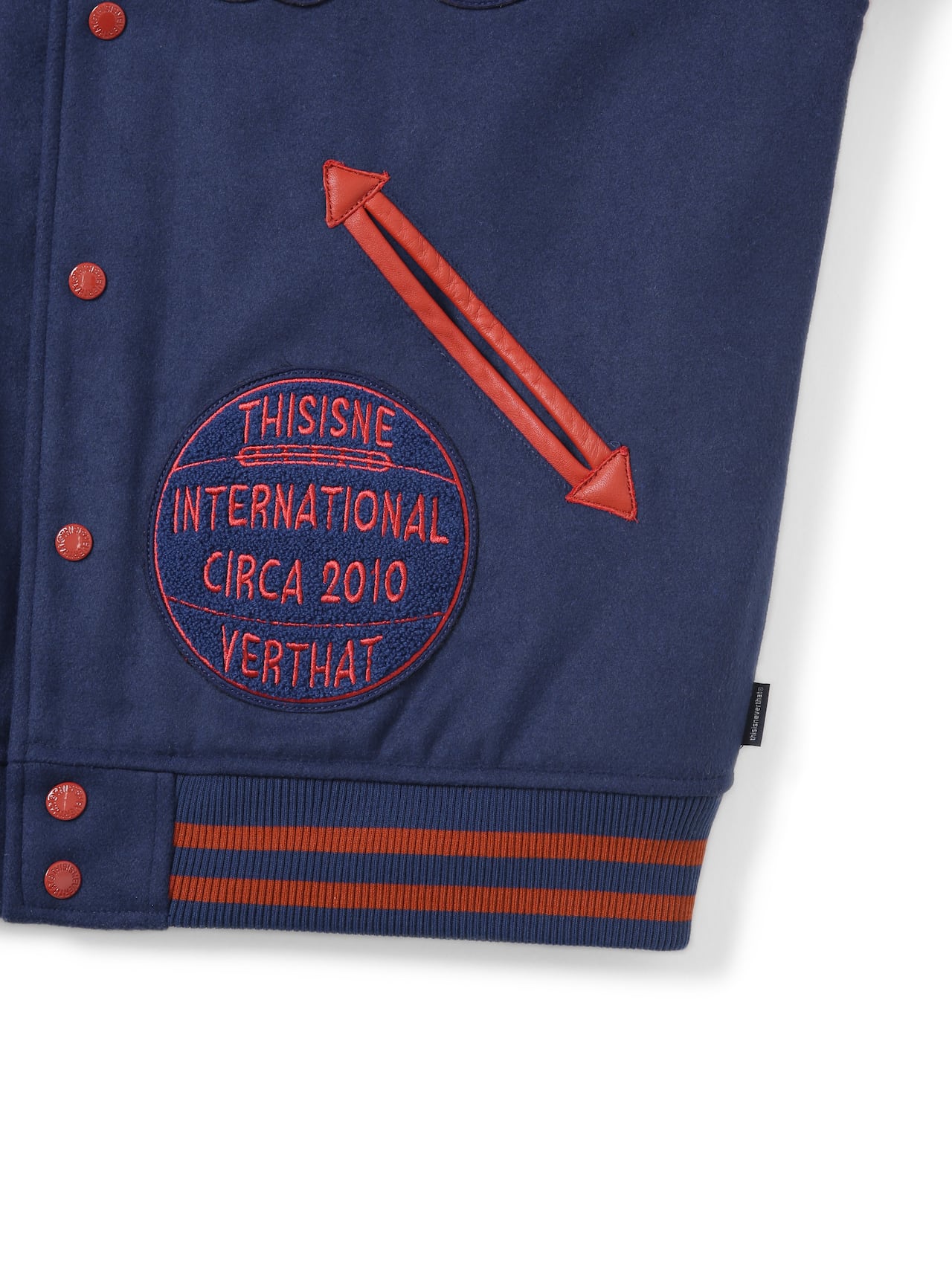 thisisneverthat - Originals Varsity Jacket (Blue) product image 4 | TRAB K-Fashion Australia