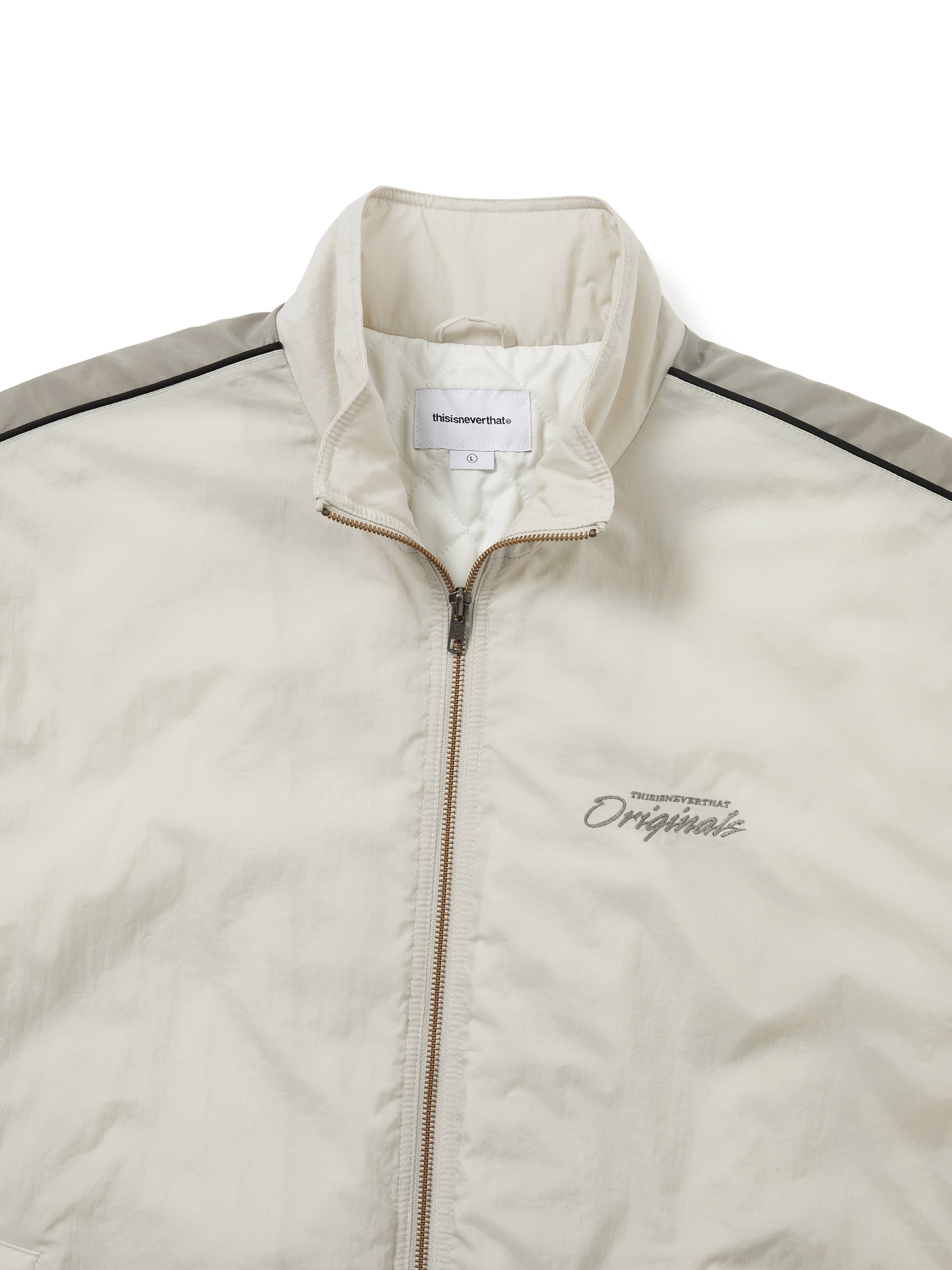 thisisneverthat - Originals Warm Up Jacket (Stone) product image 2 | TRAB K-Fashion Australia