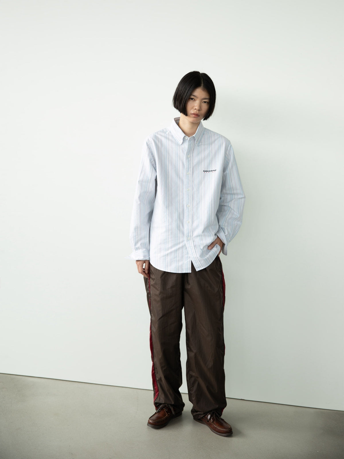 thisisneverthat - Originals Warm Up Pant (Brown) product image 7 | TRAB K-Fashion Australia