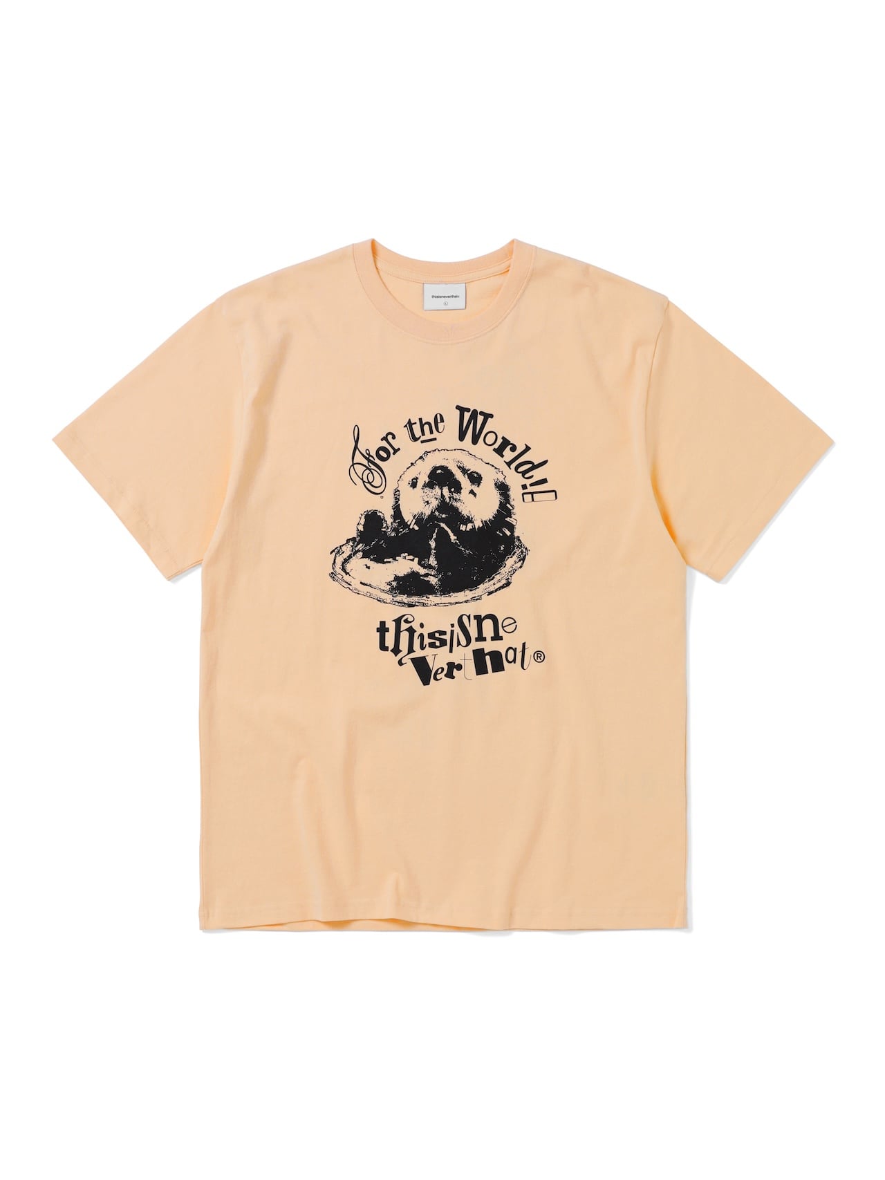 thisisneverthat - Otter Tee (Light Apricot) product image 1 | TRAB K-Fashion Australia