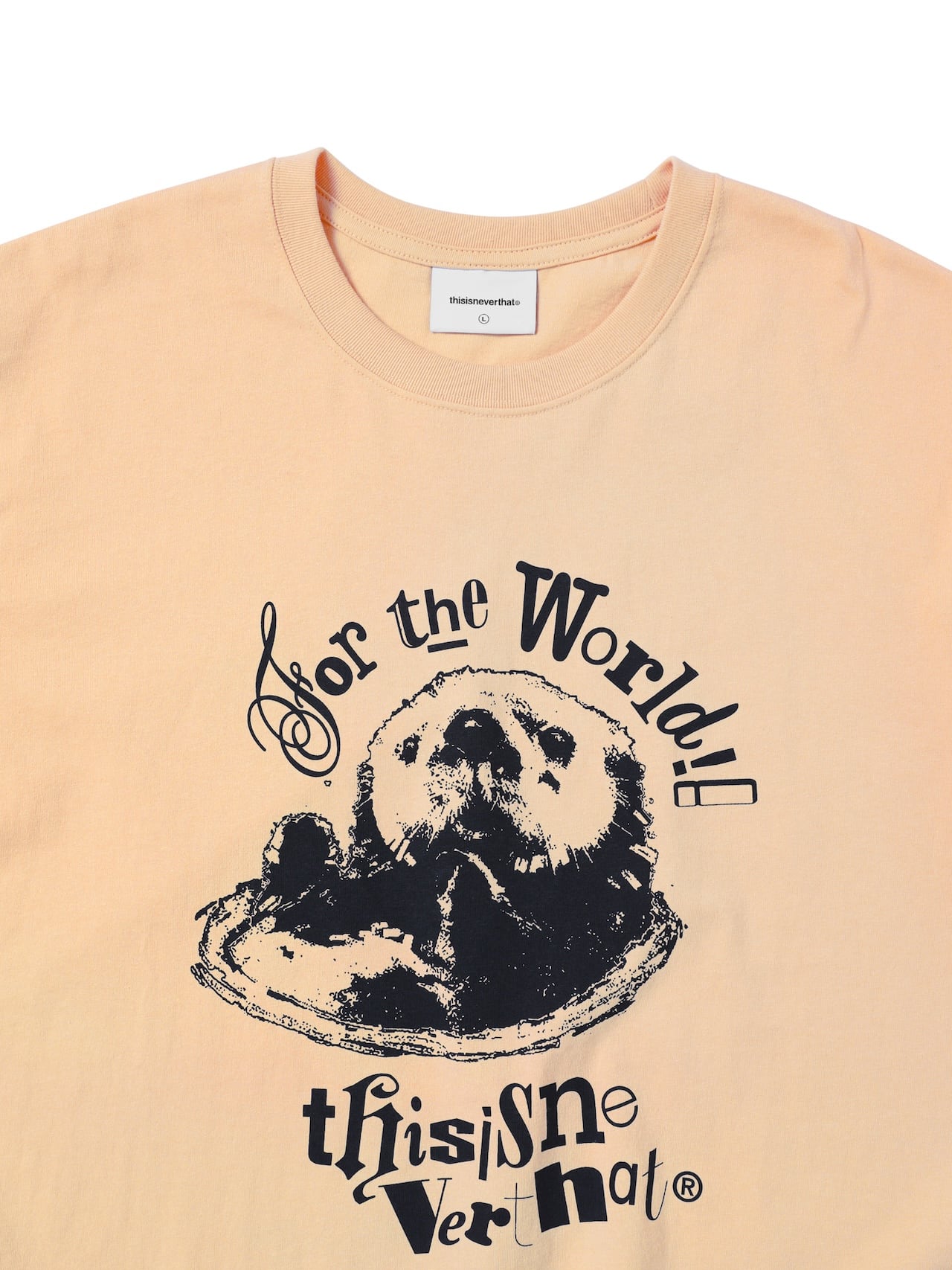 thisisneverthat - Otter Tee (Light Apricot) product image 2 | TRAB K-Fashion Australia