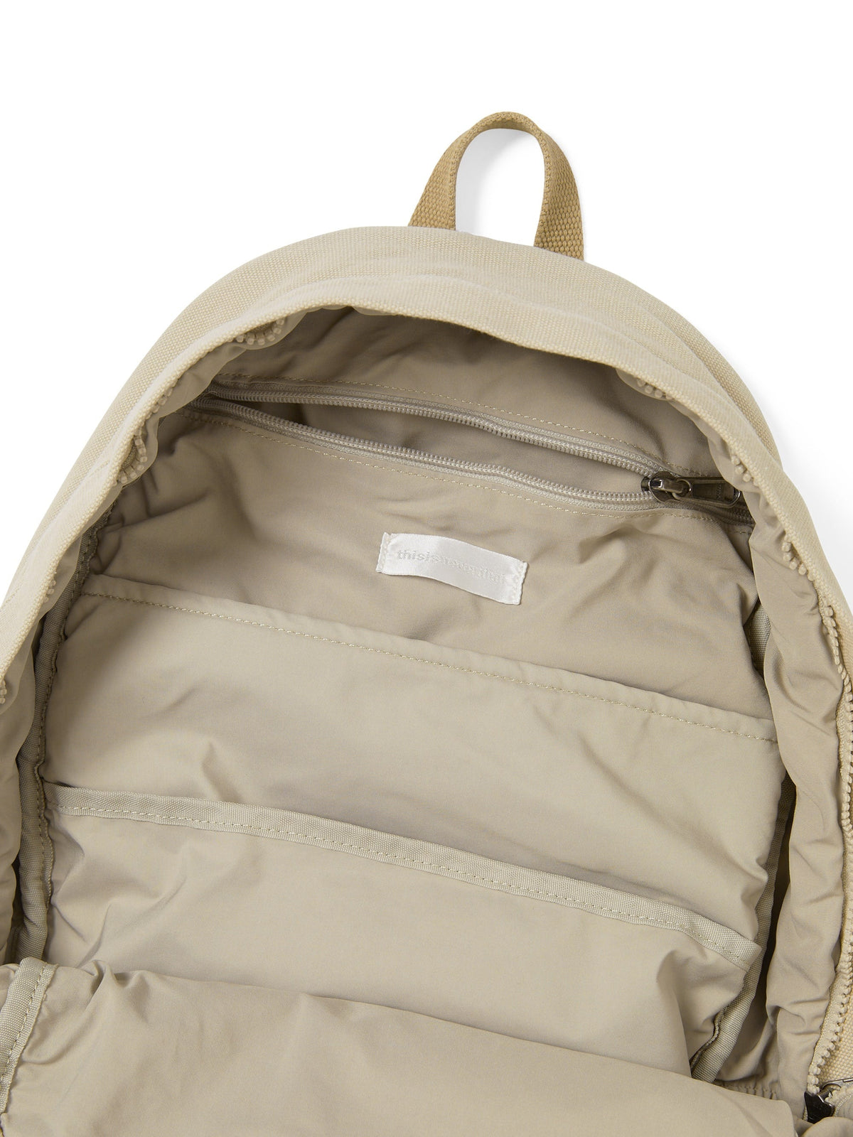 thisisneverthat - Overdyed Canvas Backpack (Beige) product image 5 | TRAB K-Fashion Australia