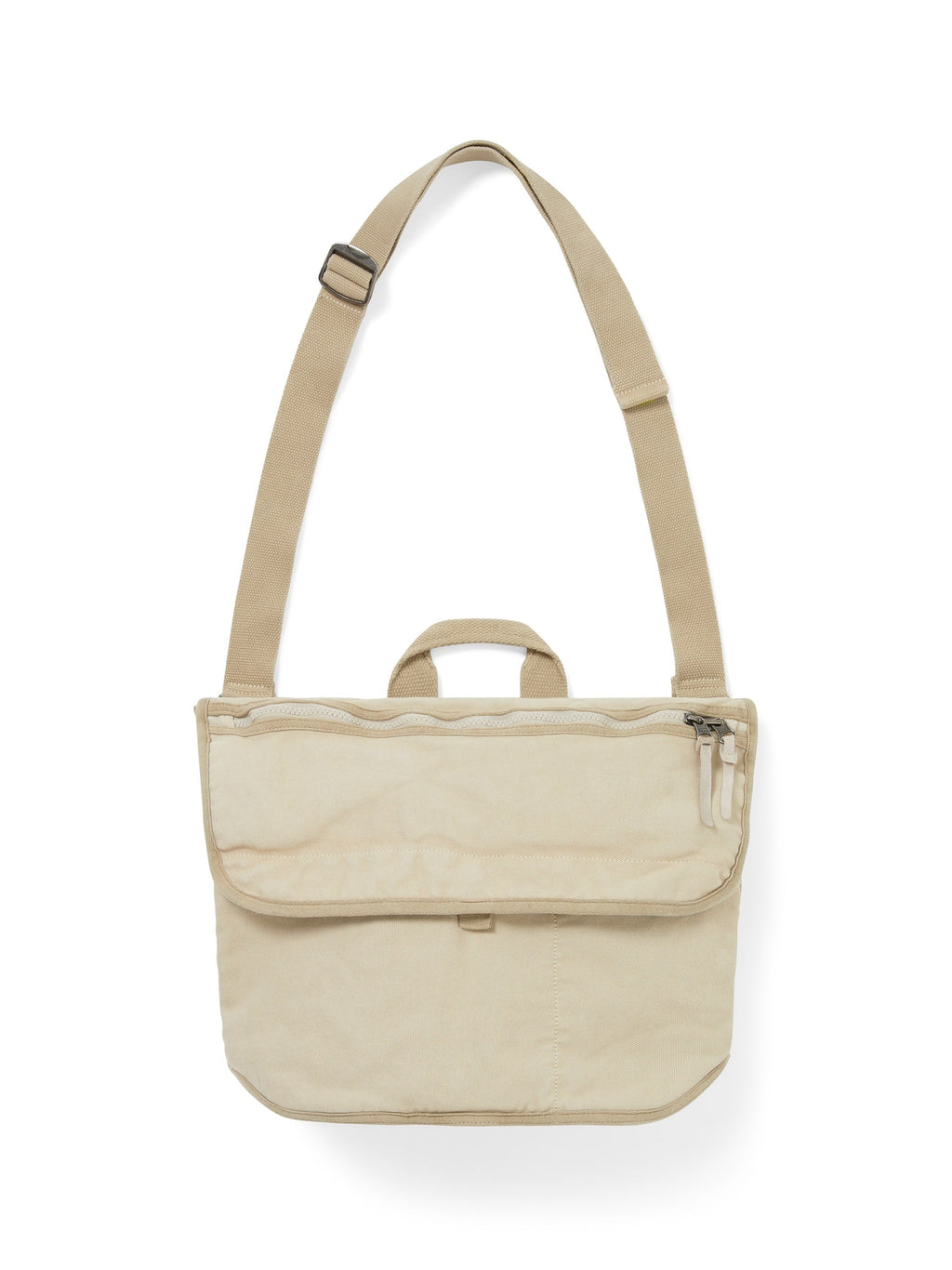 thisisneverthat - Overdyed Canvas Messenger Bag (Beige) product image 1 | TRAB K-Fashion Australia
