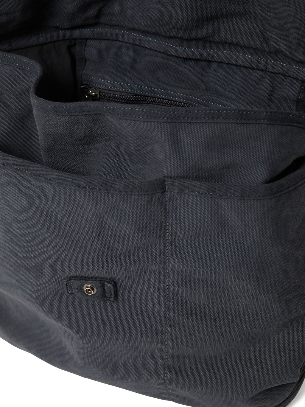 thisisneverthat - Overdyed Canvas Messenger Bag (Charcoal) product image 2 | TRAB K-Fashion Australia