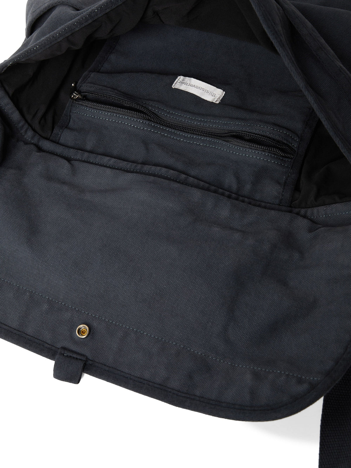 thisisneverthat - Overdyed Canvas Messenger Bag (Charcoal) product image 4 | TRAB K-Fashion Australia
