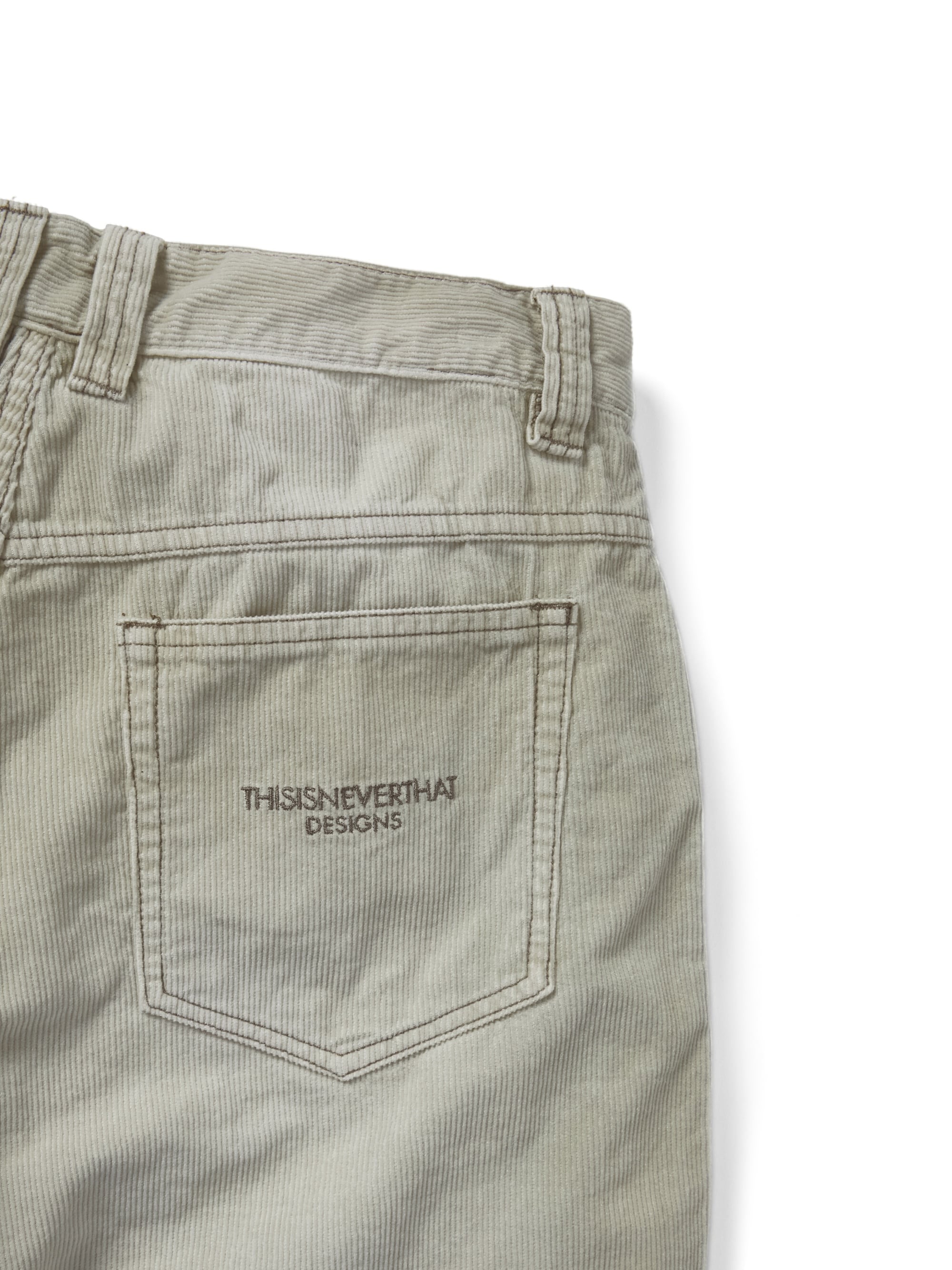 thisisneverthat - Overdyed Corduroy Short (beige) product image 3 | TRAB K-Fashion Australia