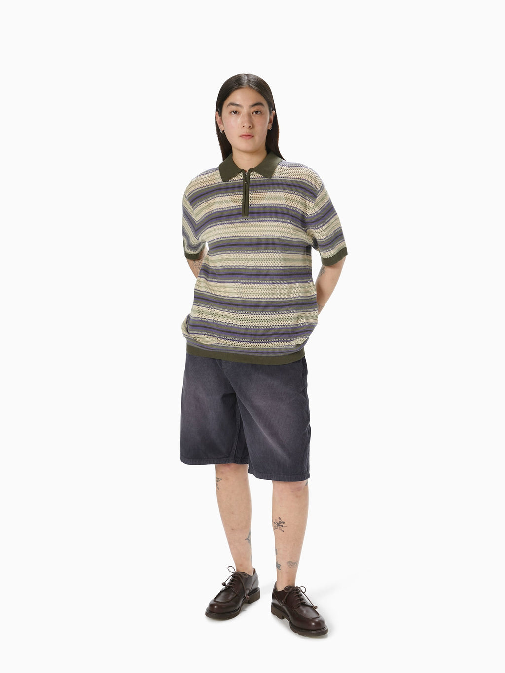 thisisneverthat - Overdyed Corduroy Short (Dark Purple) product image 6 | TRAB K-Fashion Australia
