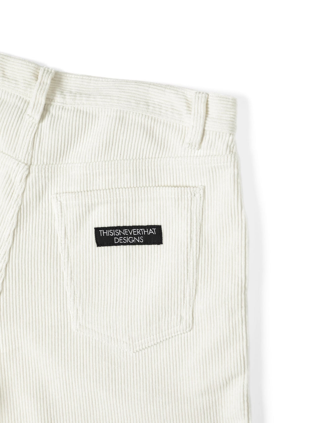 thisisneverthat - (SS24) Overdyed Corduroy Short (White) product image 4 | TRAB K-Fashion Australia