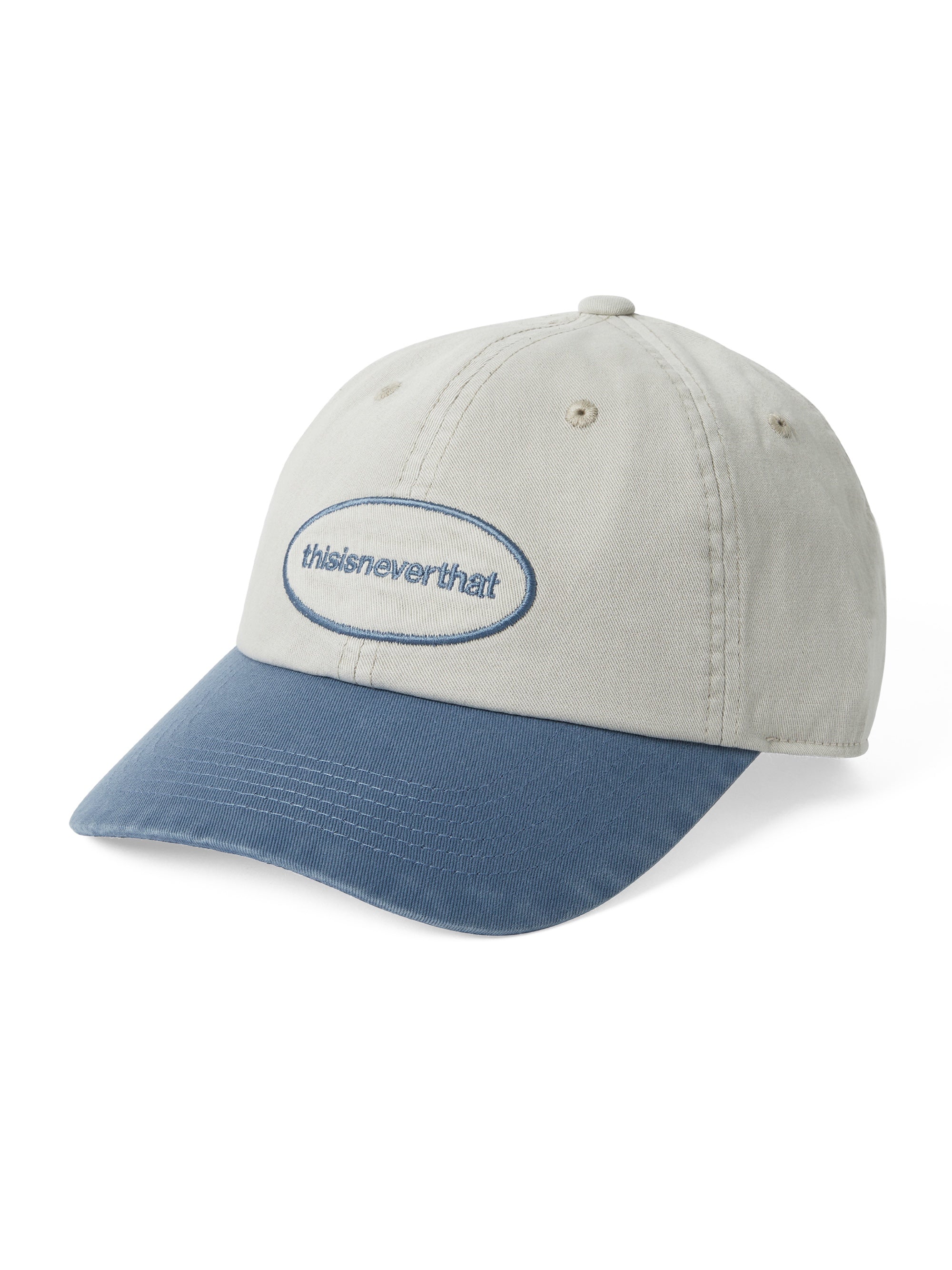 thisisneverthat - Overdyed E/T-Logo Cap (Ivory/Blue) product image 1 | TRAB K-Fashion Australia
