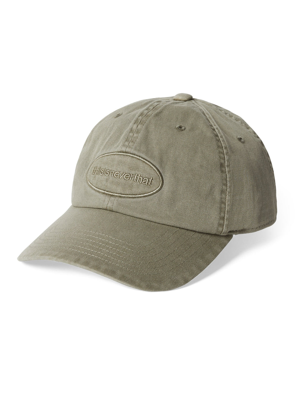 thisisneverthat - Overdyed E/T-Logo Cap (Olive) product image 1 | TRAB K-Fashion Australia