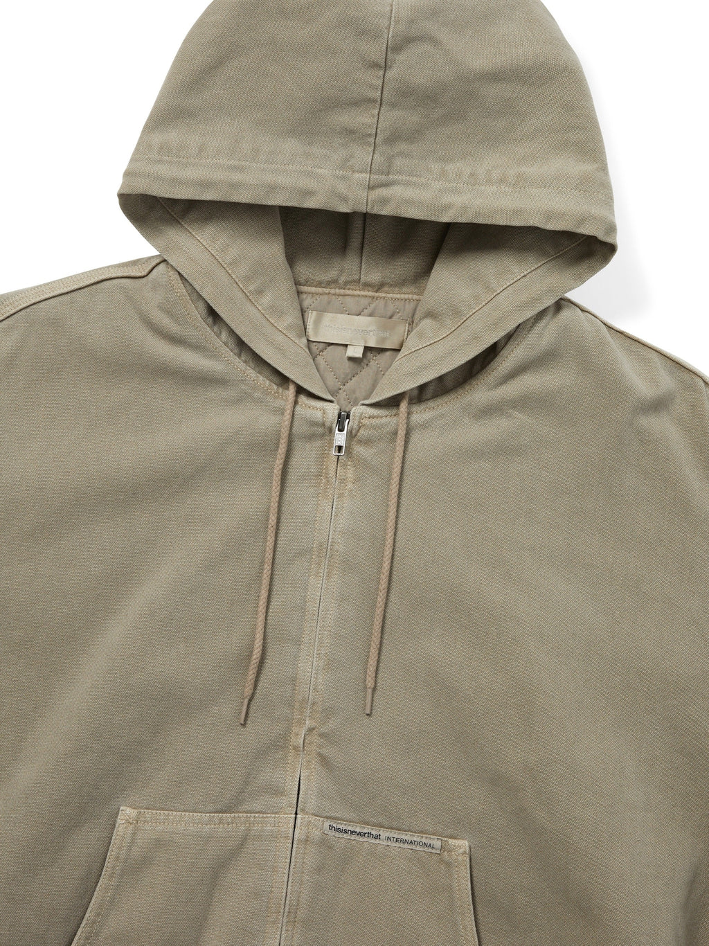 thisisneverthat - Overdyed Hooded Jacket (Beige) product image 2 | TRAB K-Fashion Australia